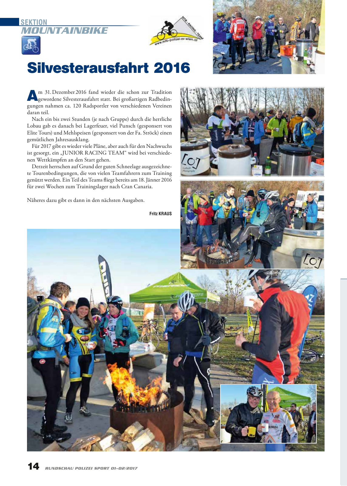 Vorschau Rundschau Polizei Sport 01-02/2017 Seite 14