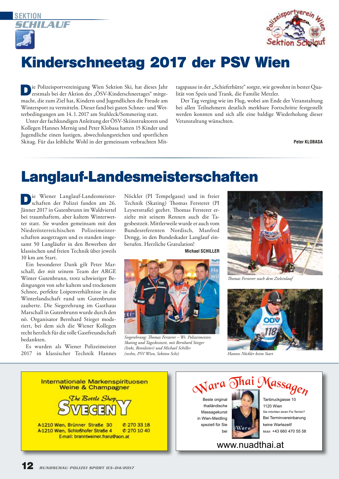 Vorschau Rundschau Polizei Sport 03-04/2017 Seite 12