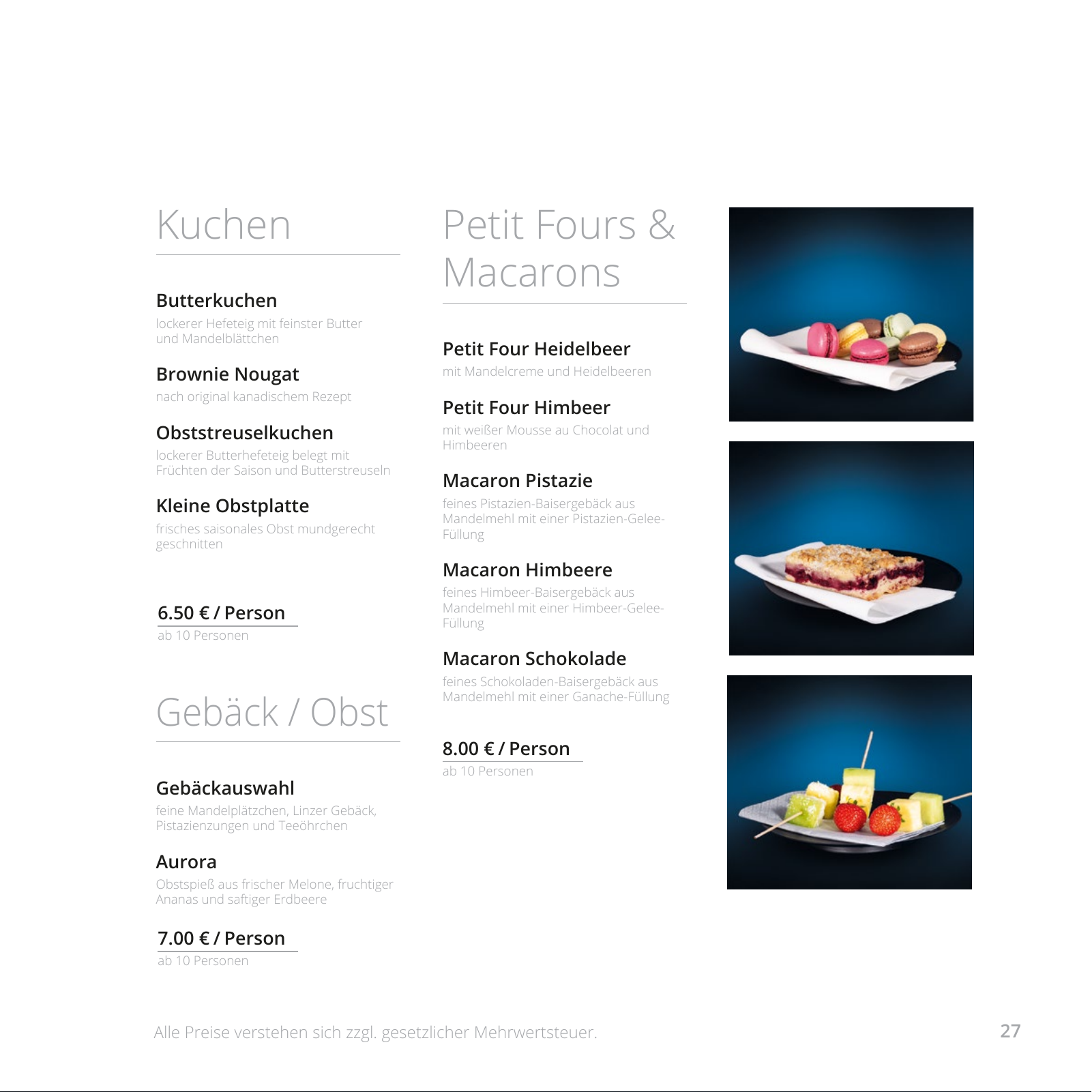 Vorschau Catering Katalog - Businesskunden 2020 Seite 27