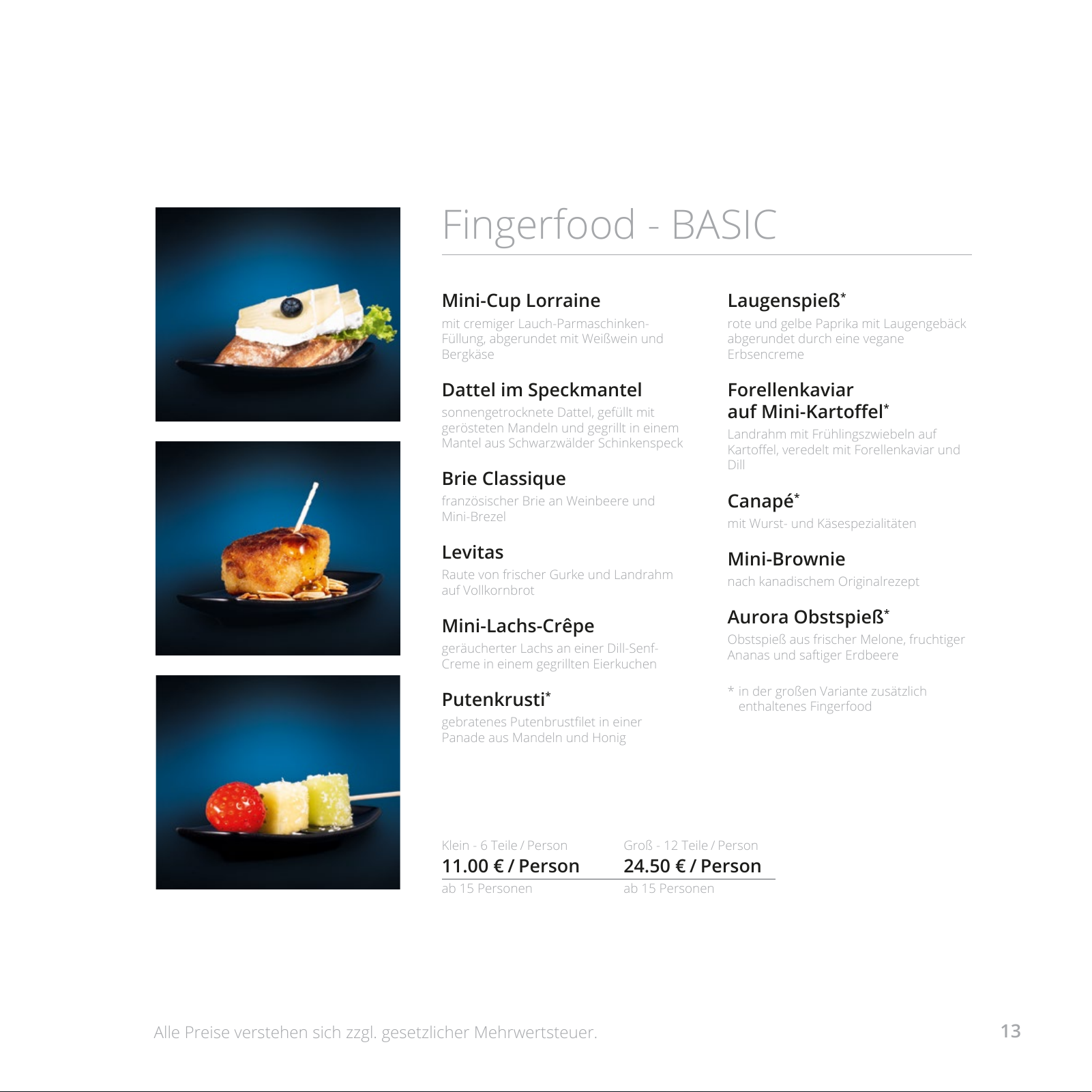 Vorschau Catering Katalog - Businesskunden 2020 Seite 13