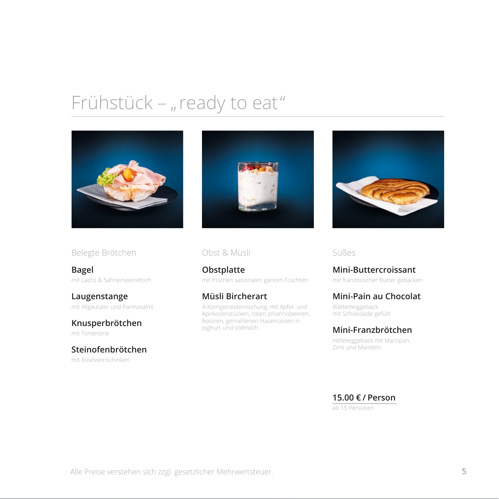 Vorschau Catering Katalog - Businesskunden 2020 Seite 5