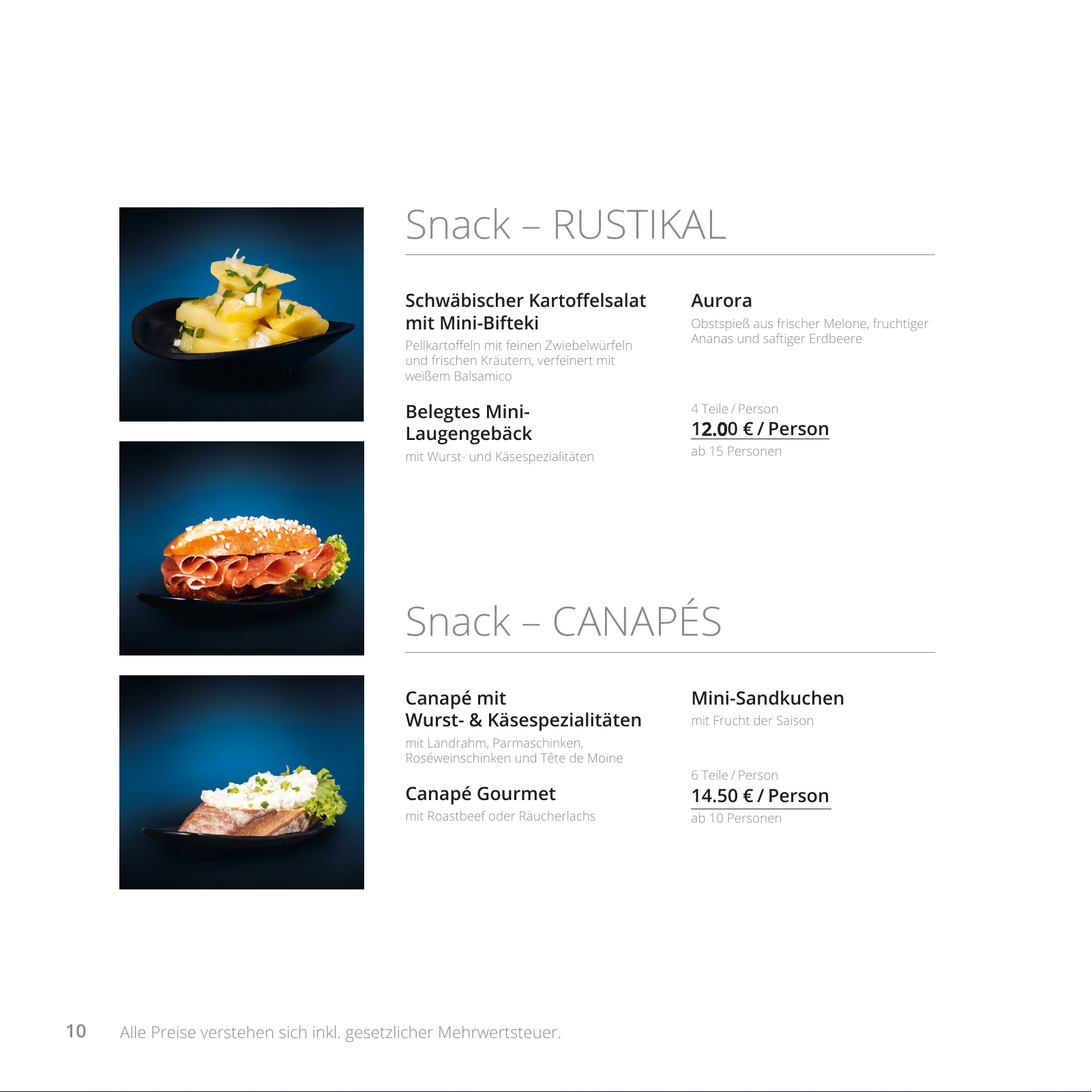 Vorschau Catering Katalog - Privat 2020 Seite 10