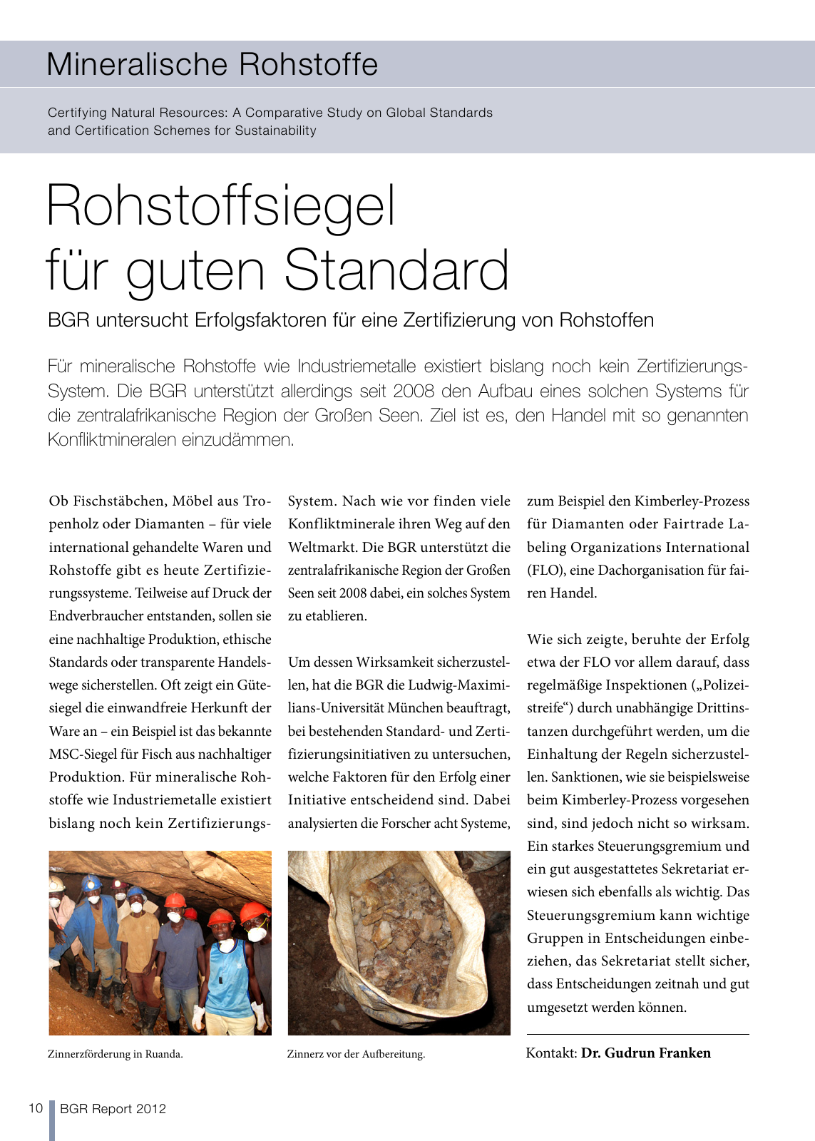 Vorschau BGR Report 2013 Seite 10