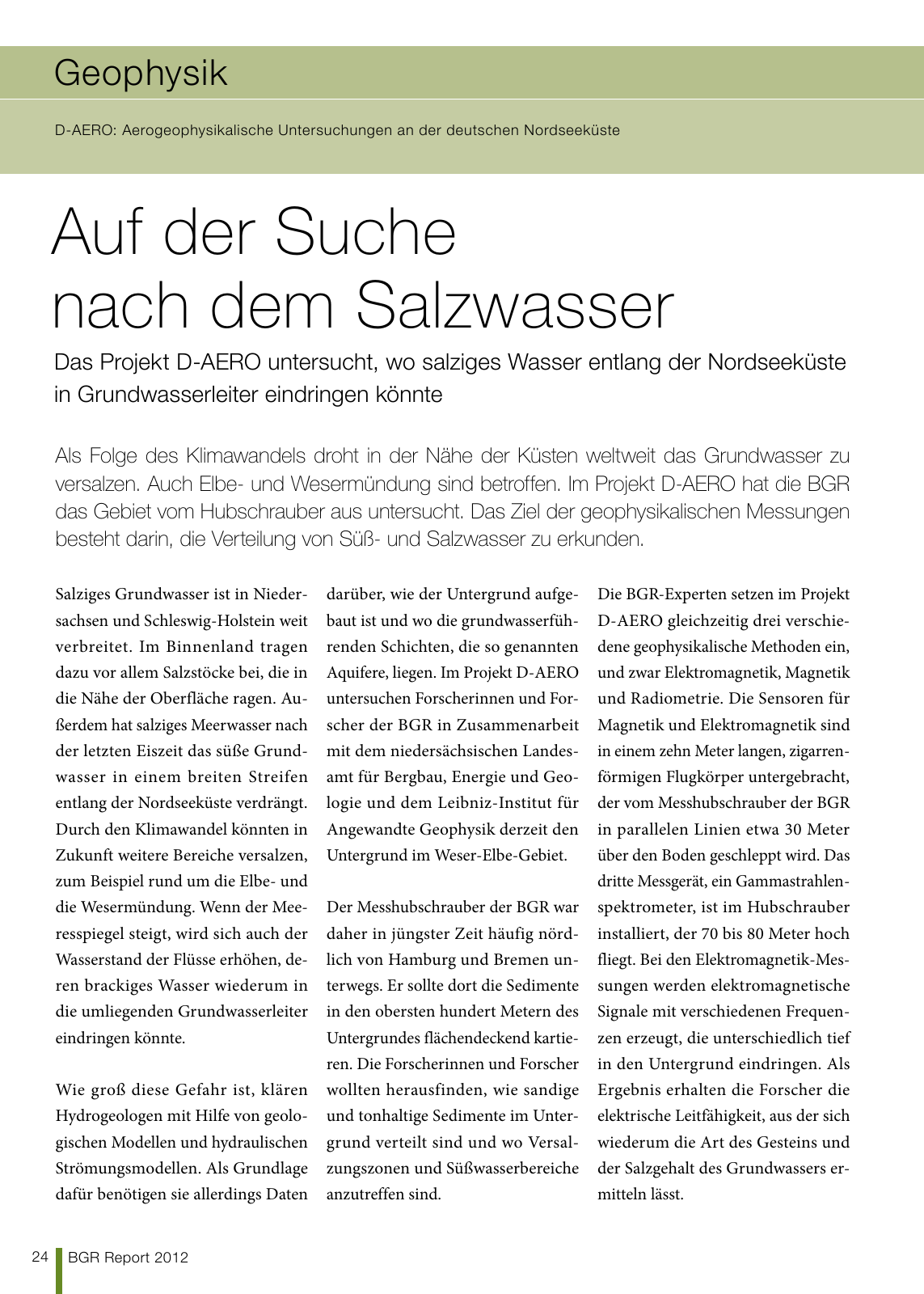 Vorschau BGR Report 2013 Seite 24