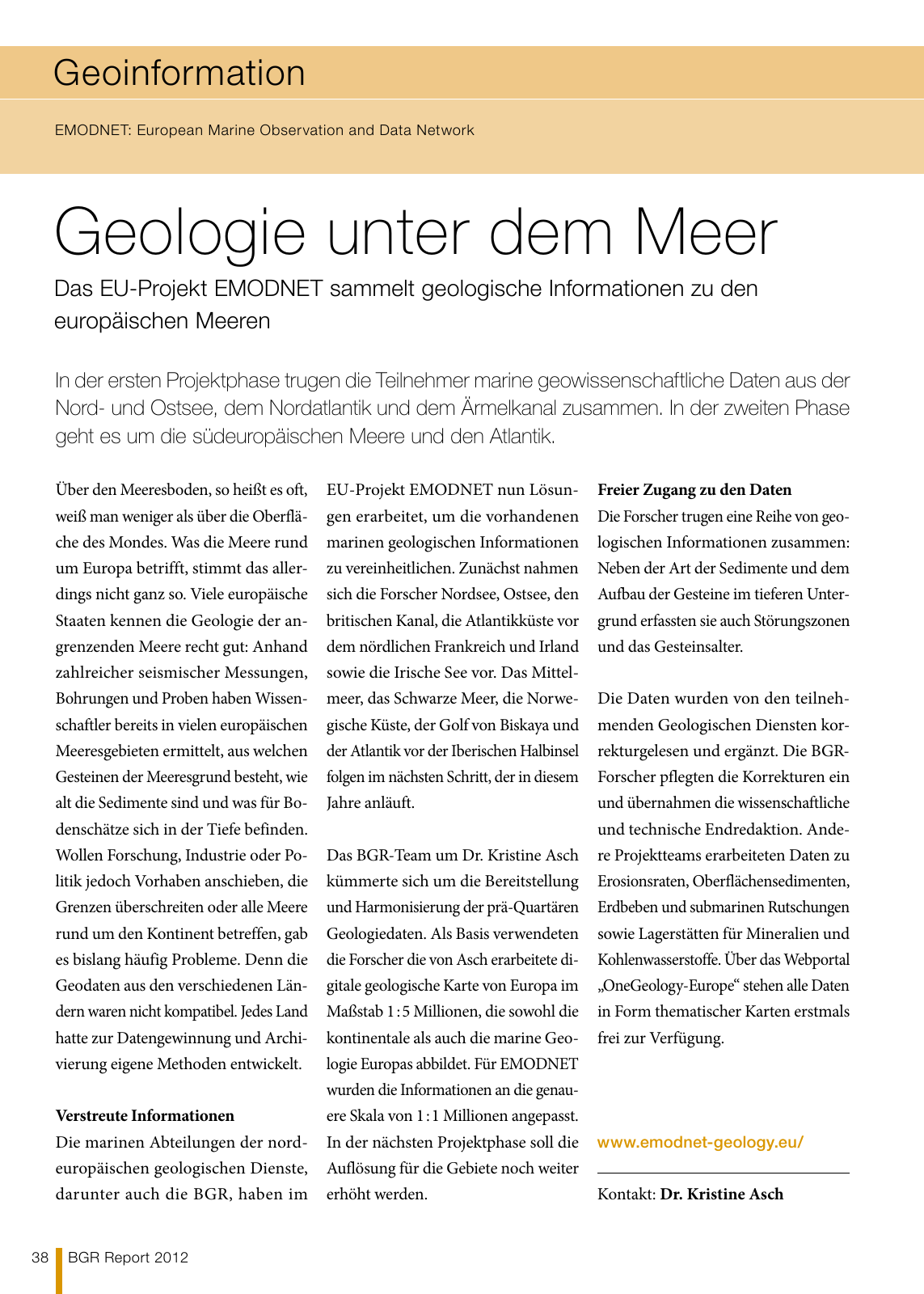 Vorschau BGR Report 2013 Seite 38