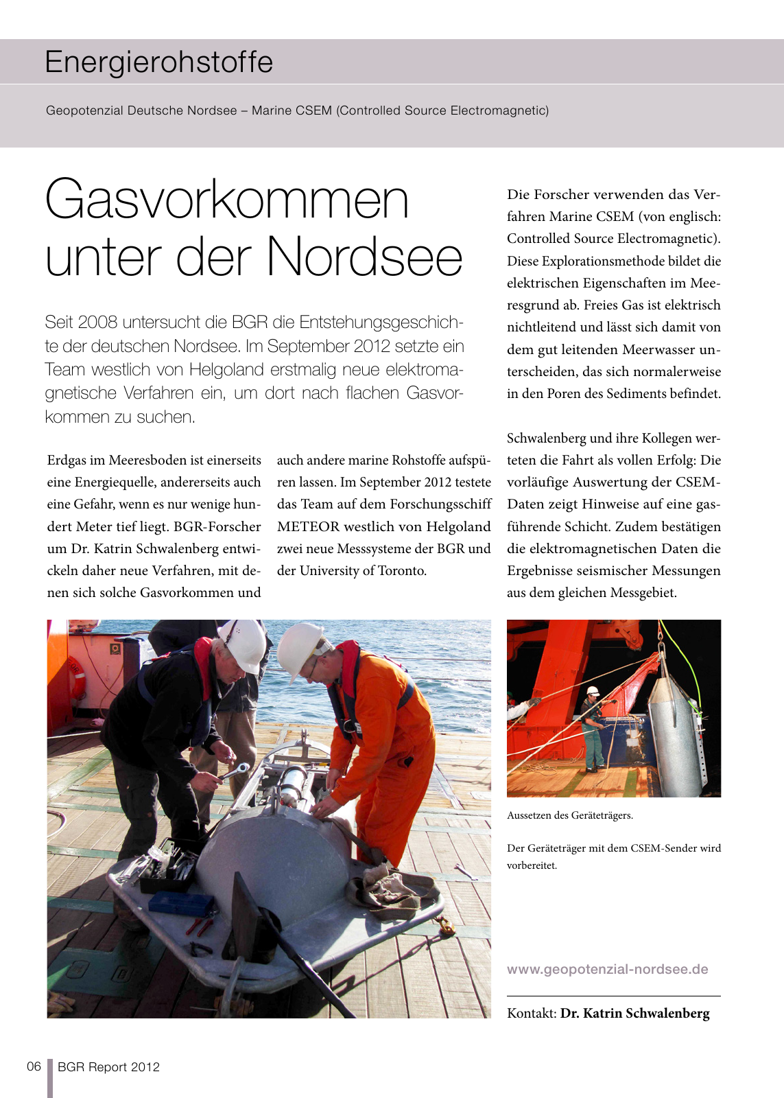 Vorschau BGR Report 2013 Seite 6