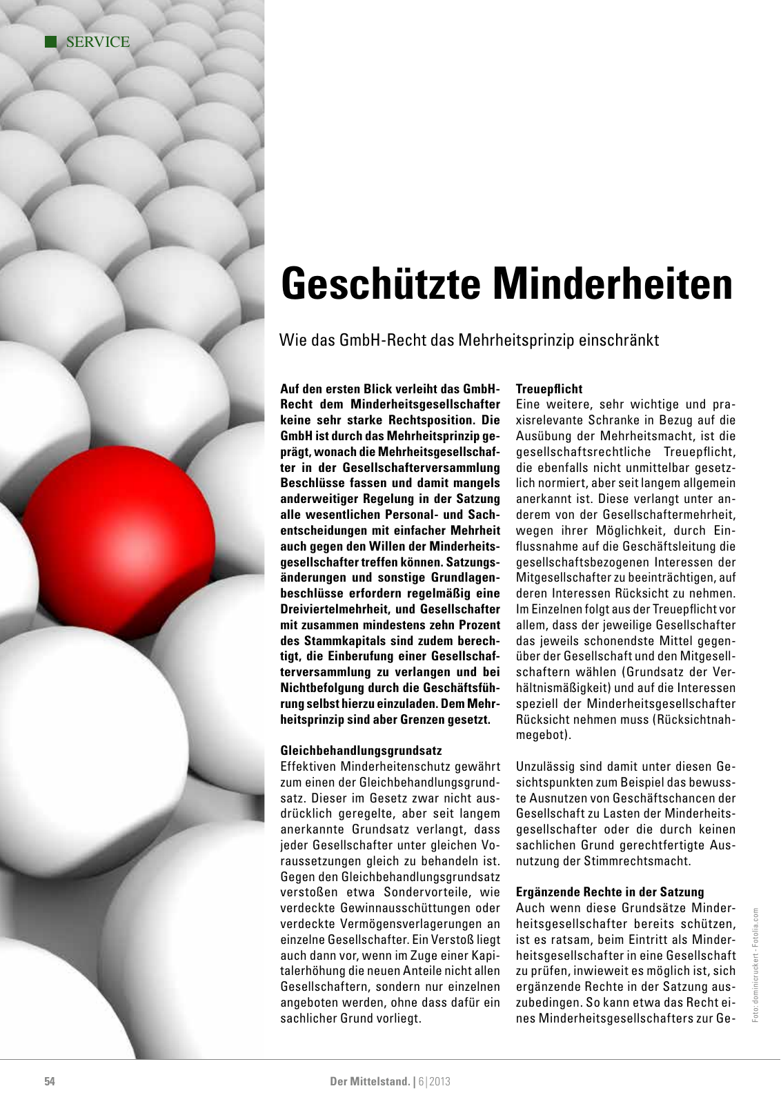 Vorschau Der Mittelstand. 6|2013 Seite 54