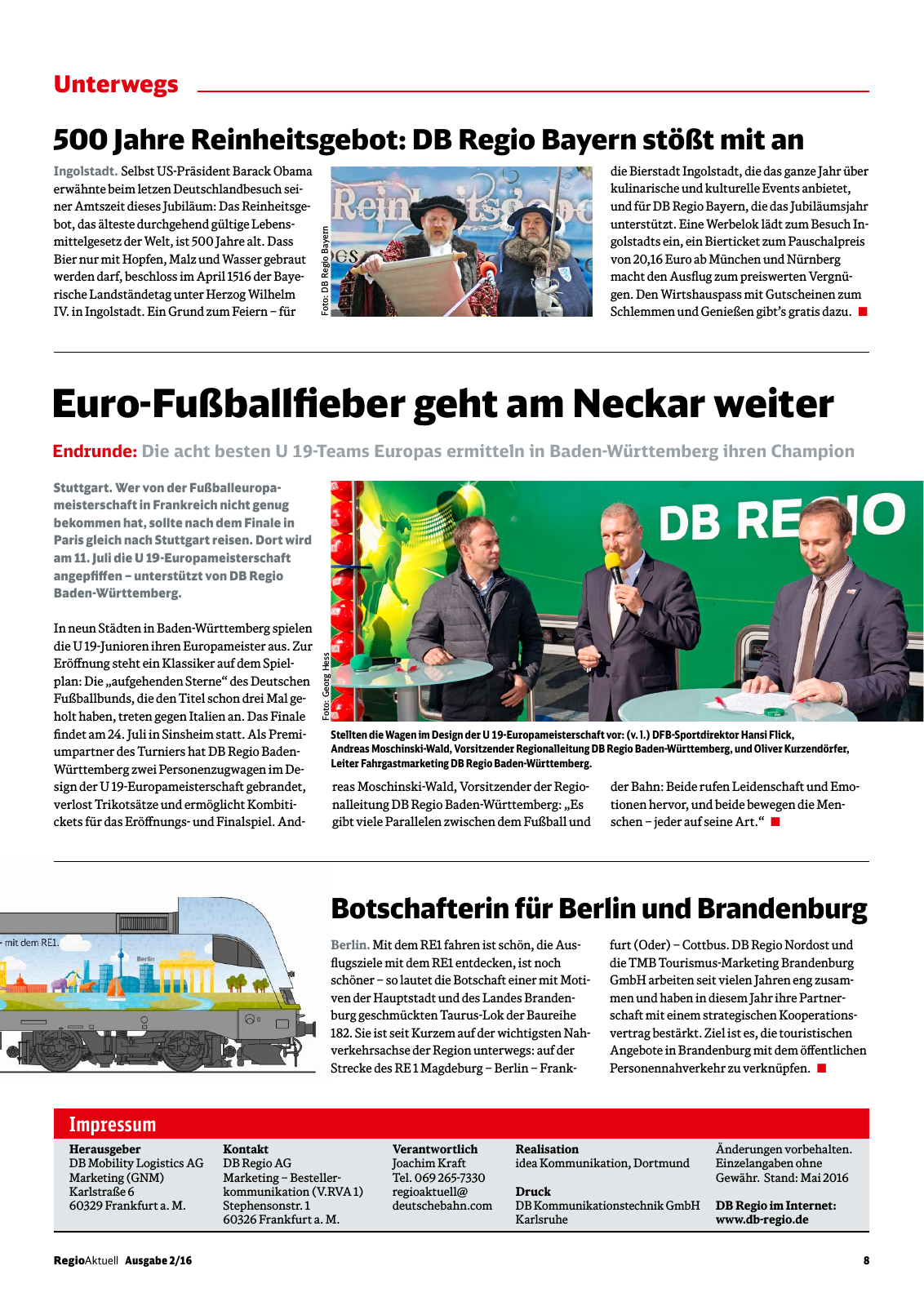 Vorschau RegioAktuell 2/2016 #01 Seite 8