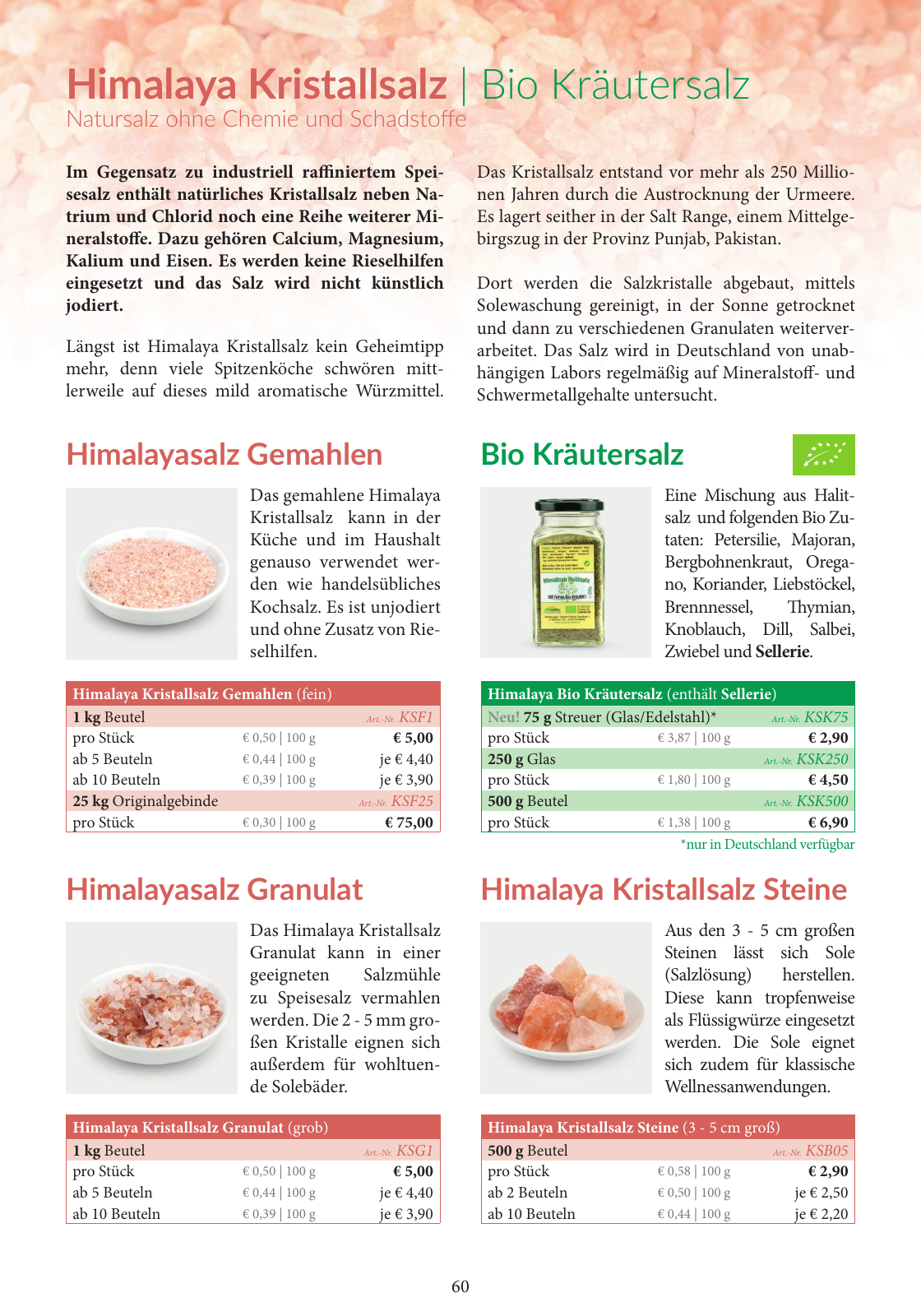 Vorschau Essential Foods PDF-Katalog 2020/2021 Seite 60