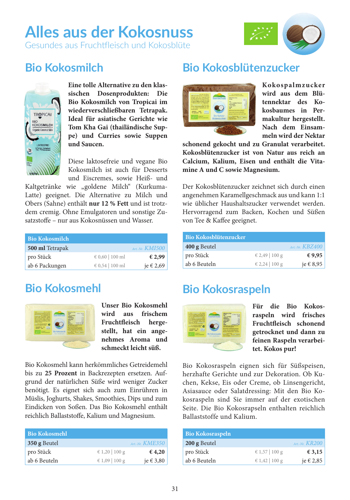 Vorschau Essential Foods PDF-Katalog 2020/2021 Seite 31