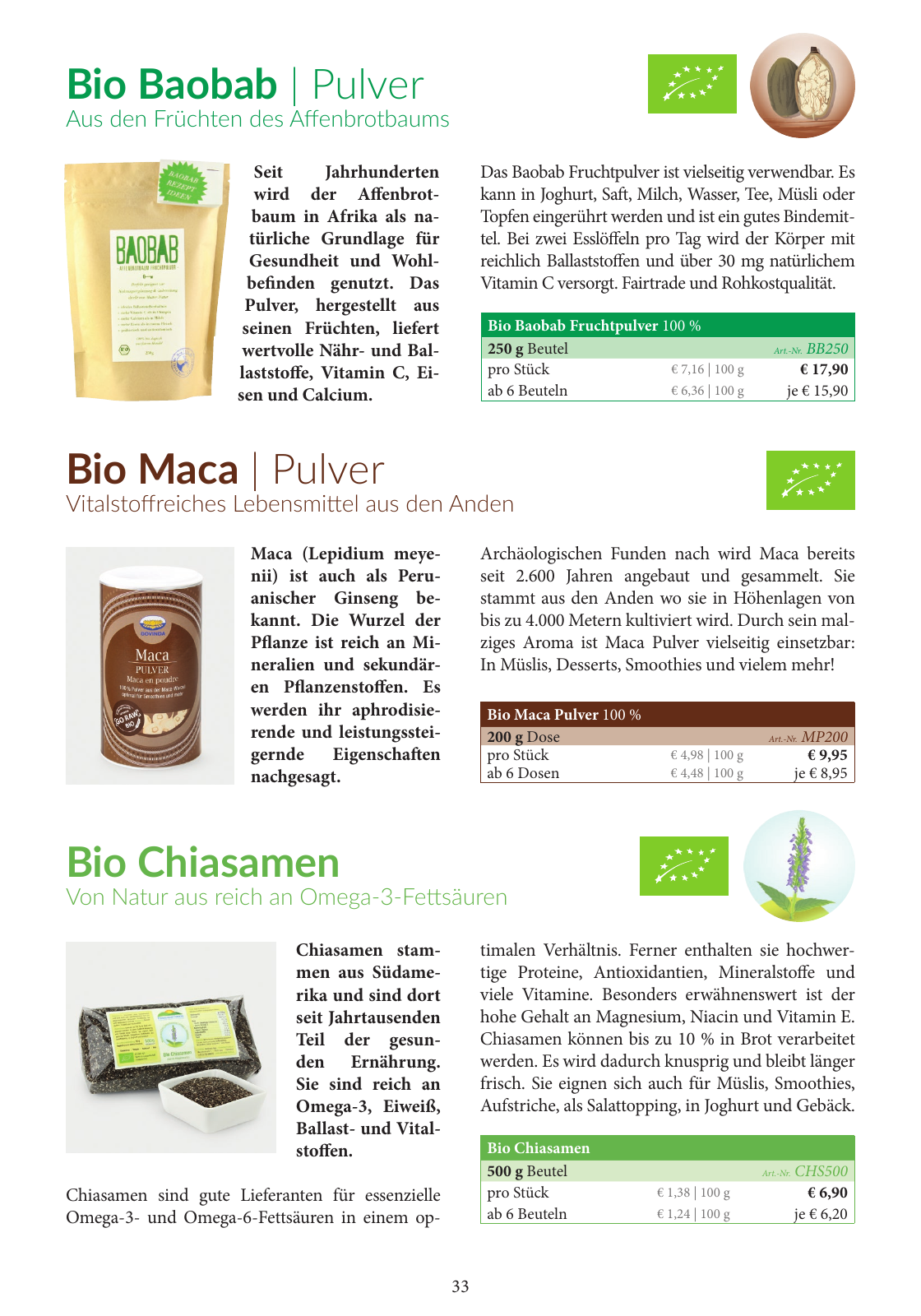 Vorschau Essential Foods PDF-Katalog 2020/2021 Seite 33