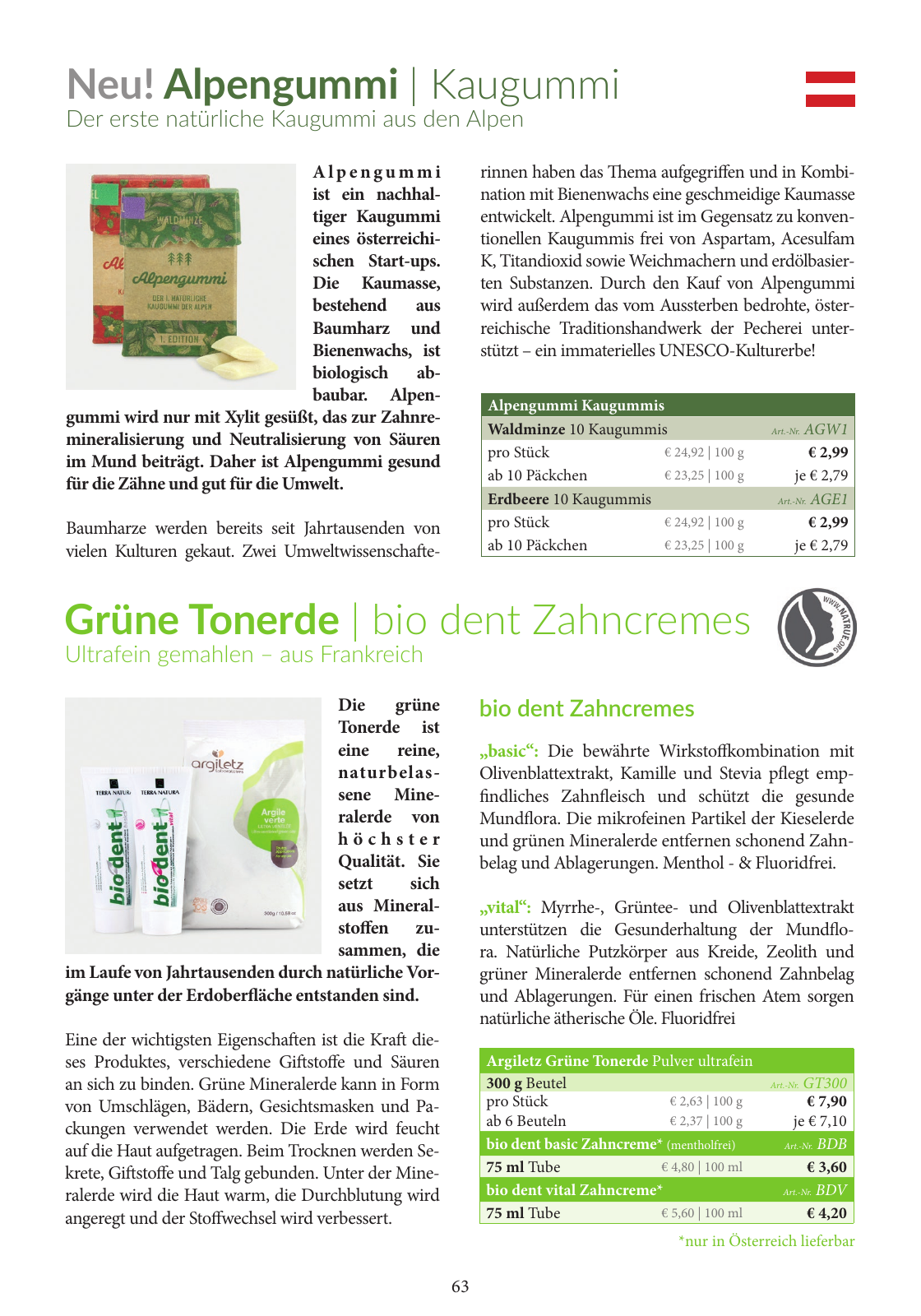 Vorschau Essential Foods PDF-Katalog 2020/2021 Seite 63