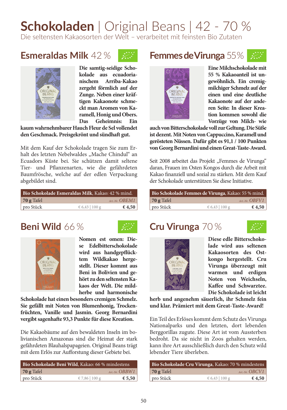 Vorschau Essential Foods PDF-Katalog 2020/2021 Seite 50