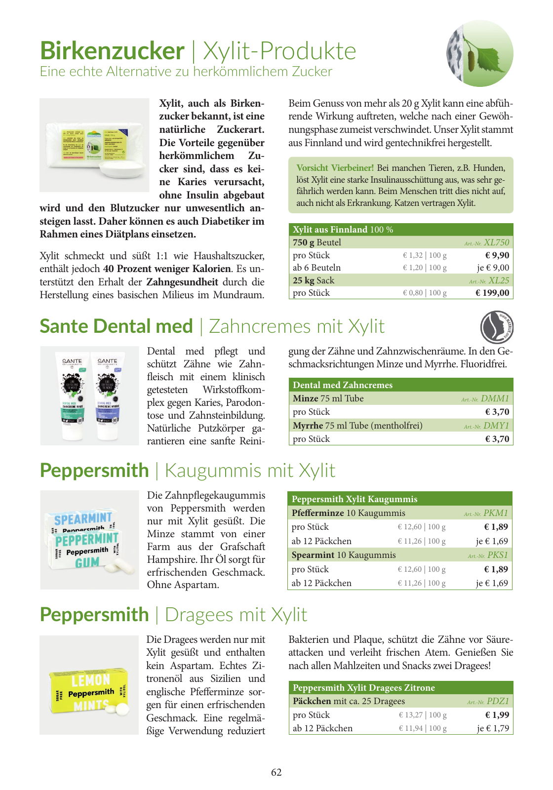 Vorschau Essential Foods PDF-Katalog 2020/2021 Seite 62