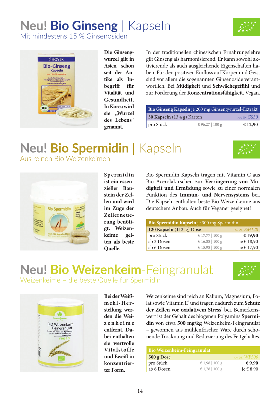 Vorschau Essential Foods PDF-Katalog 2020/2021 Seite 14