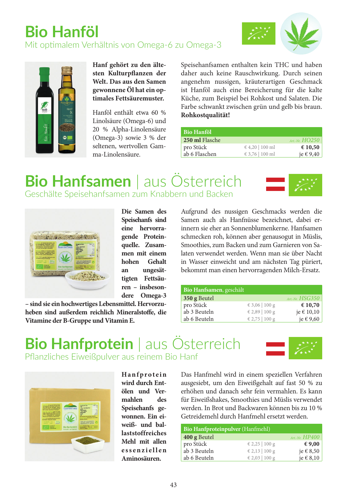 Vorschau Essential Foods PDF-Katalog 2020/2021 Seite 43