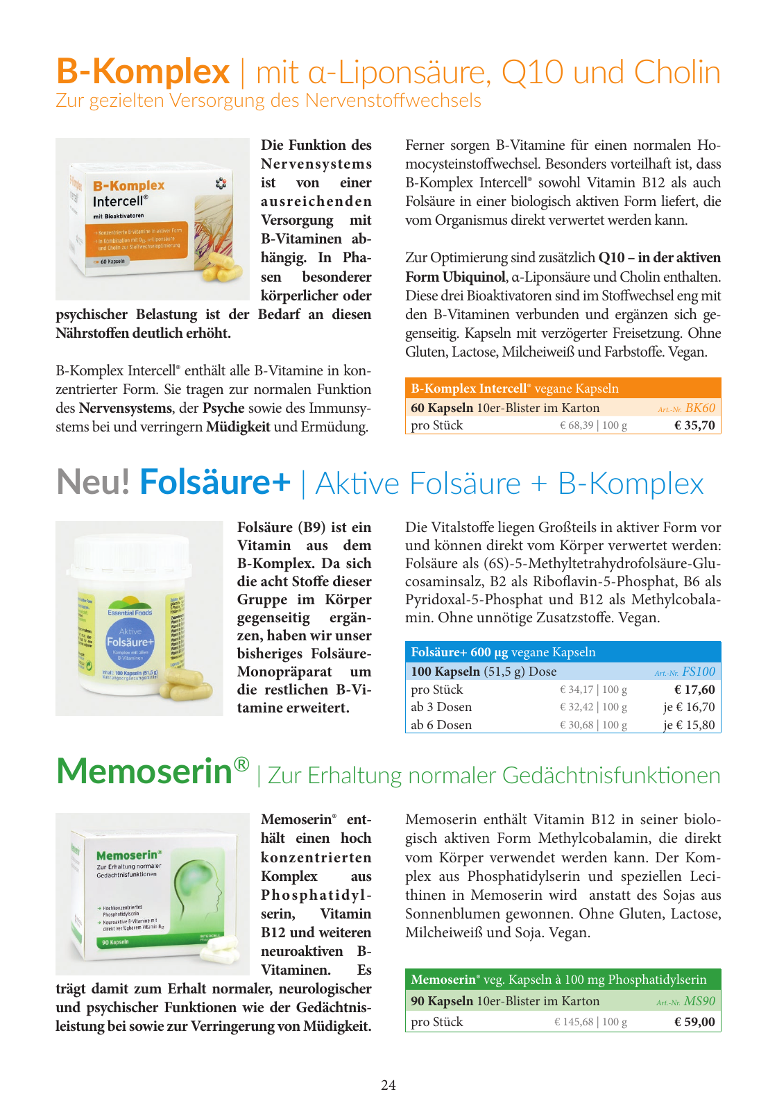 Vorschau Essential Foods PDF-Katalog 2020/2021 Seite 24