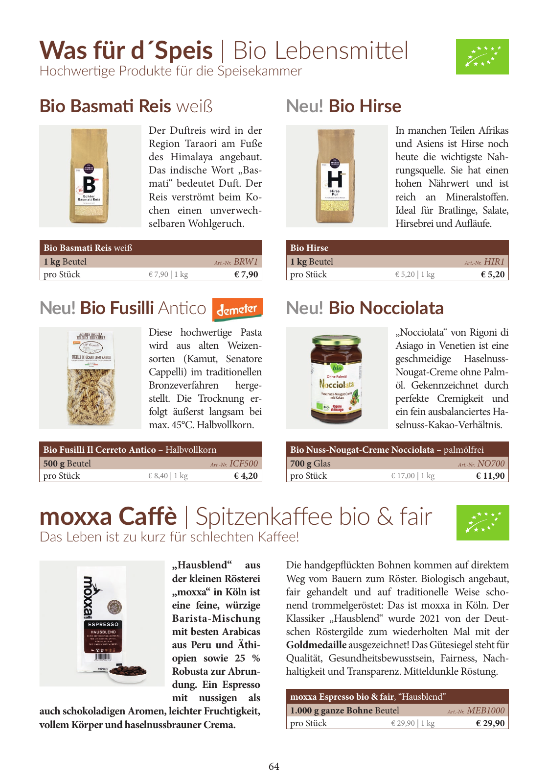 Vorschau Essential Foods Produktkatalog 2023 Seite 64