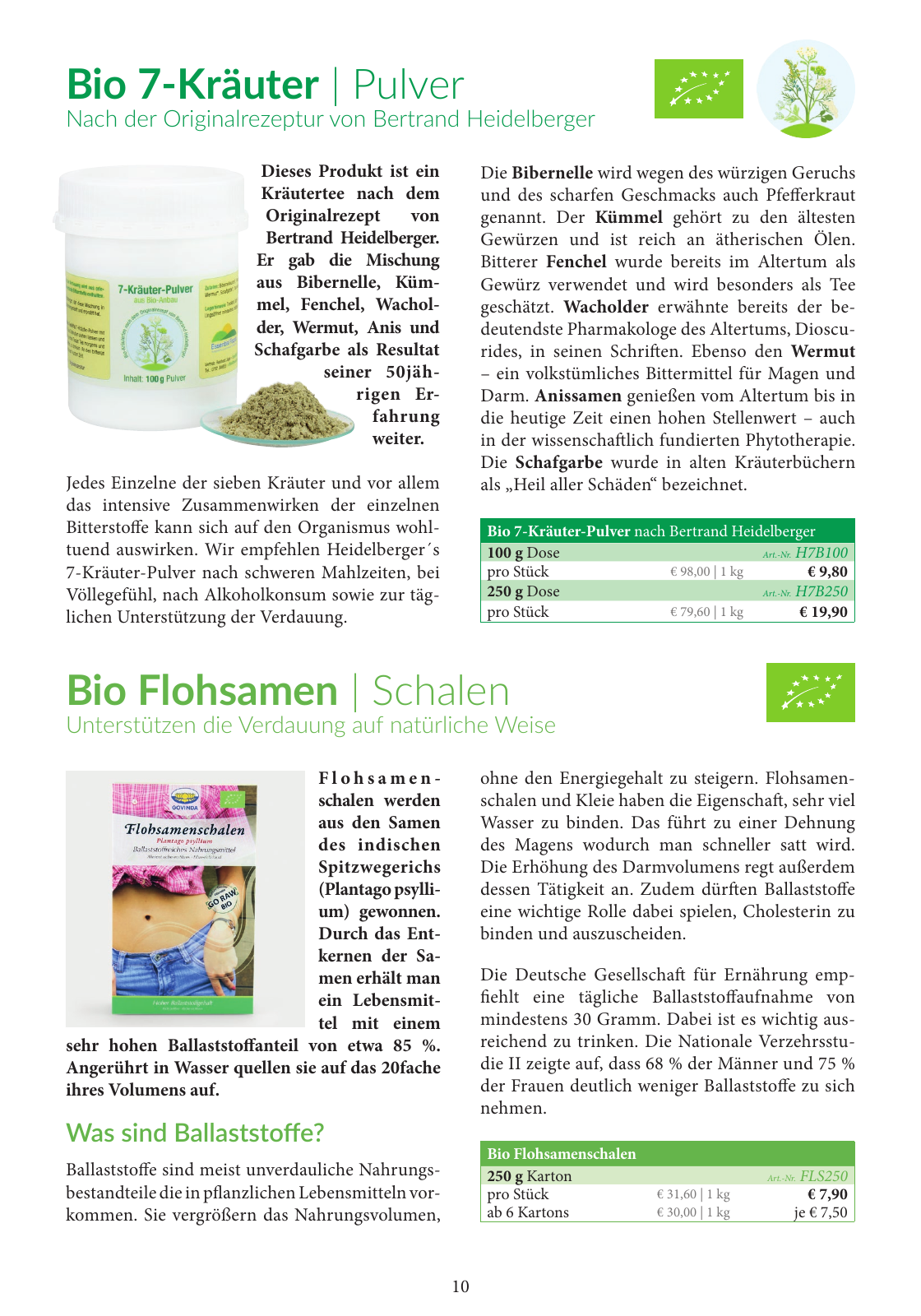 Vorschau Essential Foods Produktkatalog 2023 Seite 10