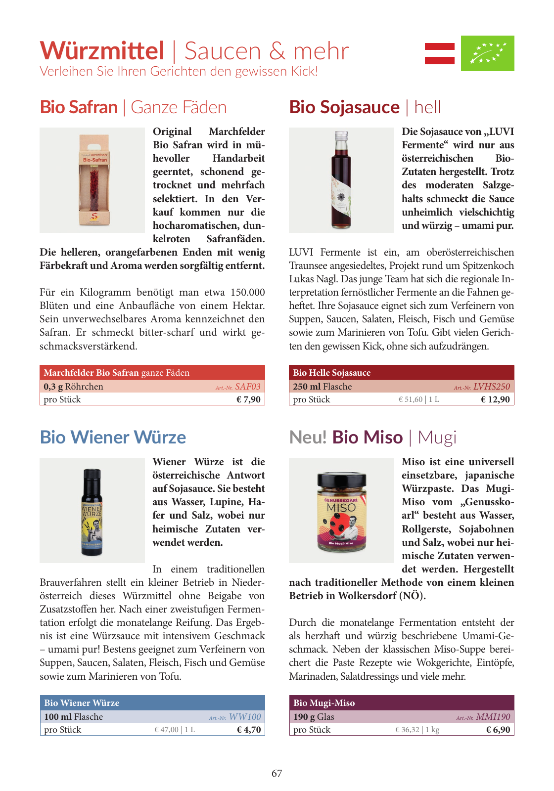 Vorschau Essential Foods Produktkatalog 2023 Seite 67