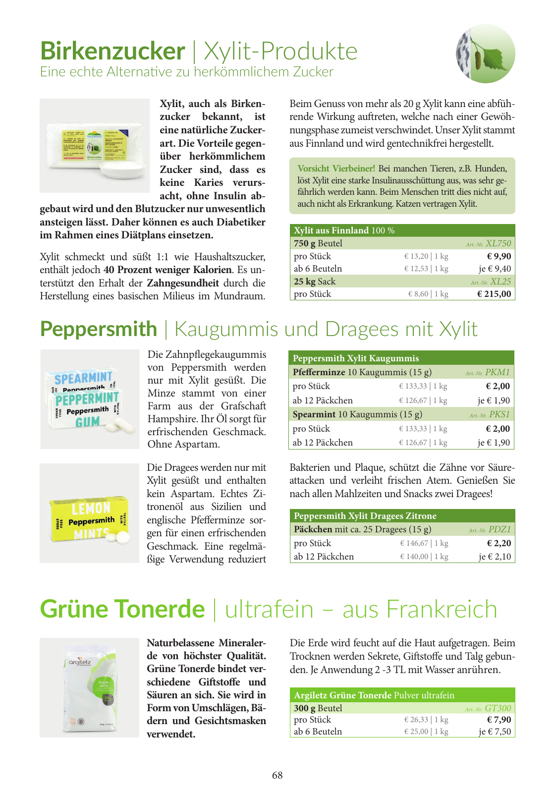 Vorschau Essential Foods Produktkatalog 2023 Seite 68