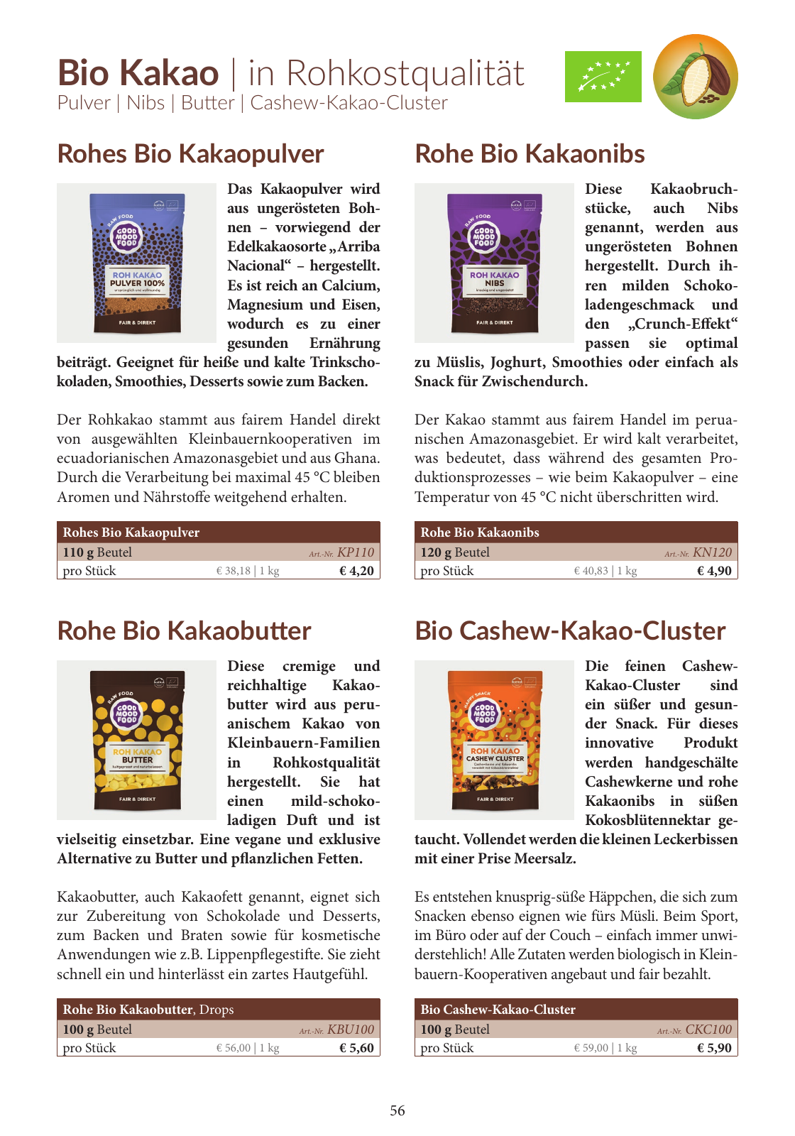 Vorschau Essential Foods Produktkatalog 2023 Seite 56