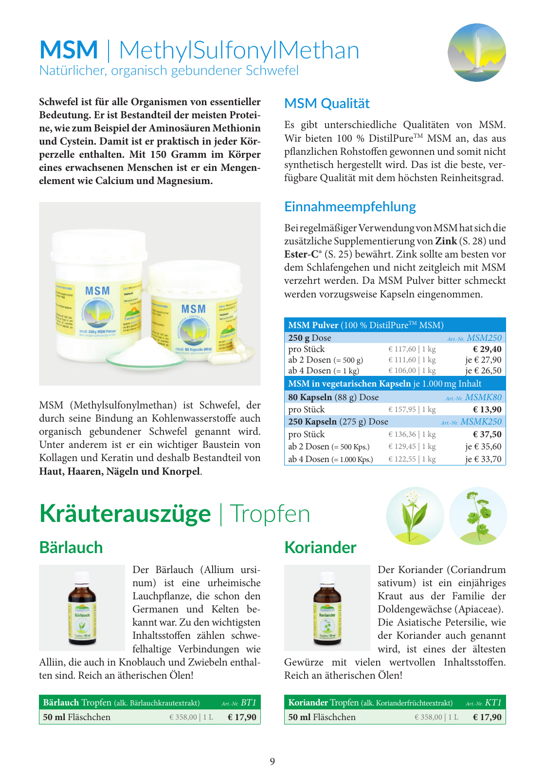 Vorschau Essential Foods Produktkatalog 2023 Seite 9