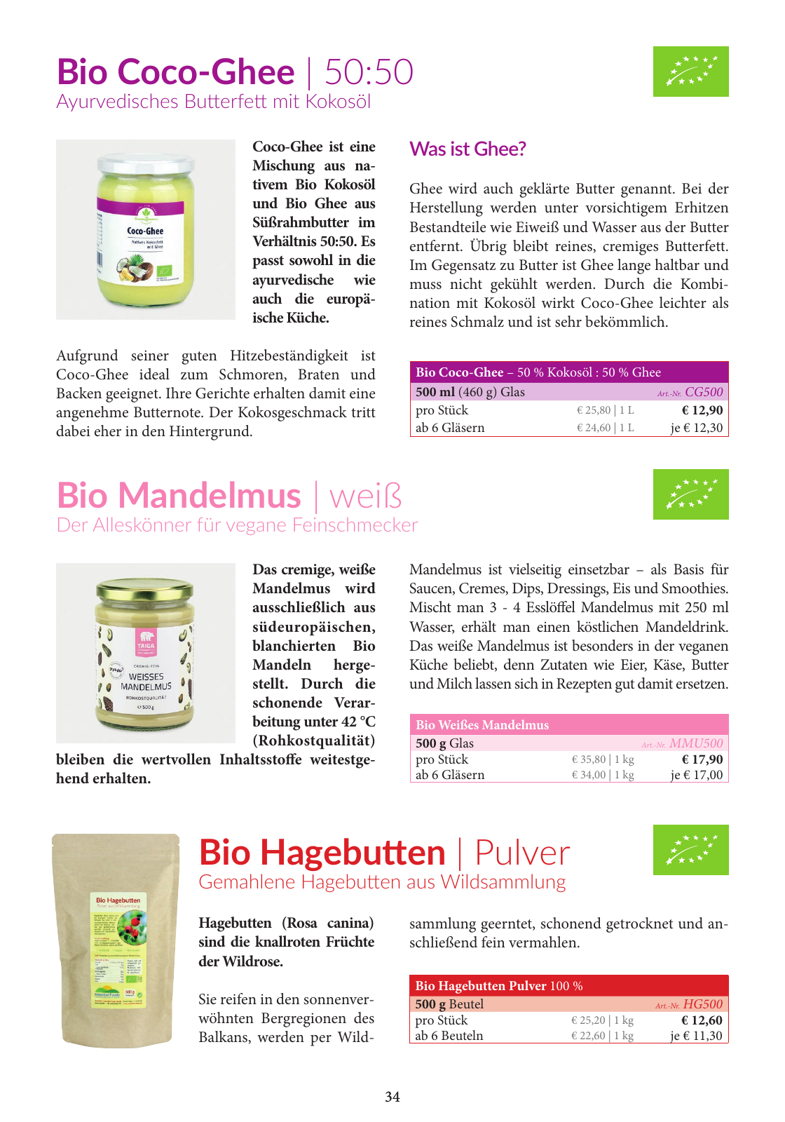 Vorschau Essential Foods Produktkatalog 2023 Seite 34