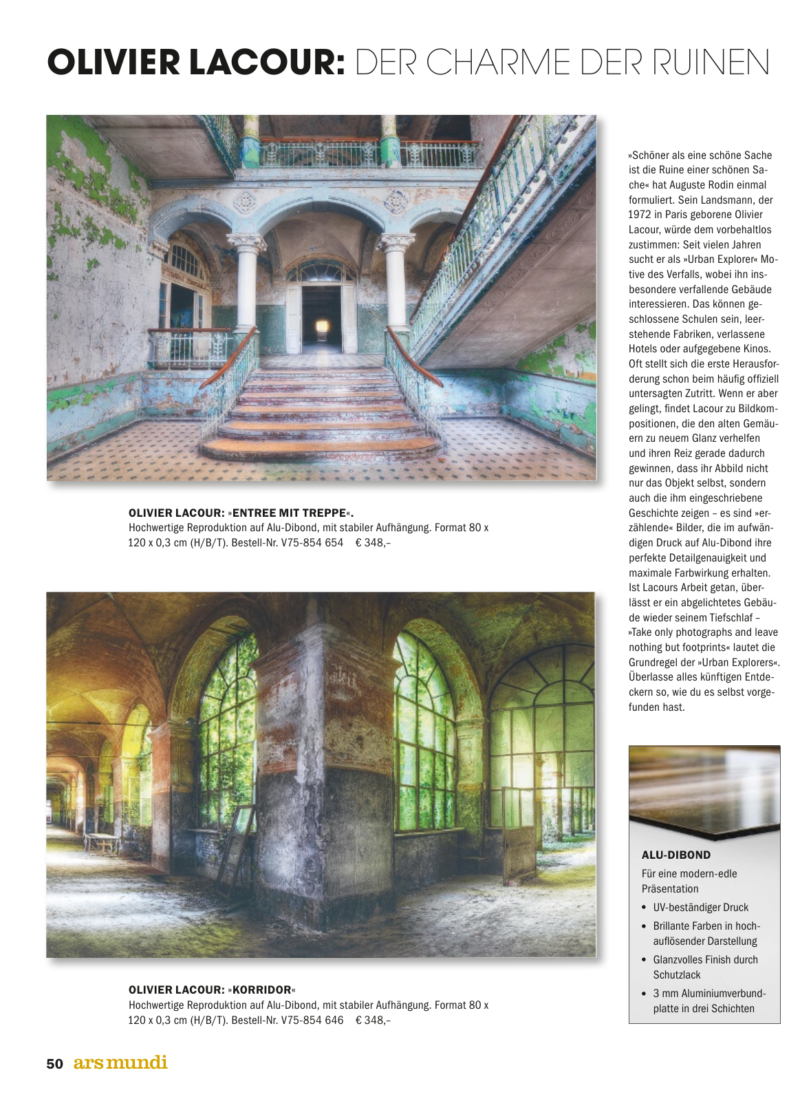 Vorschau ars mundi Kunstkatalog Sommer 2017 Seite 50