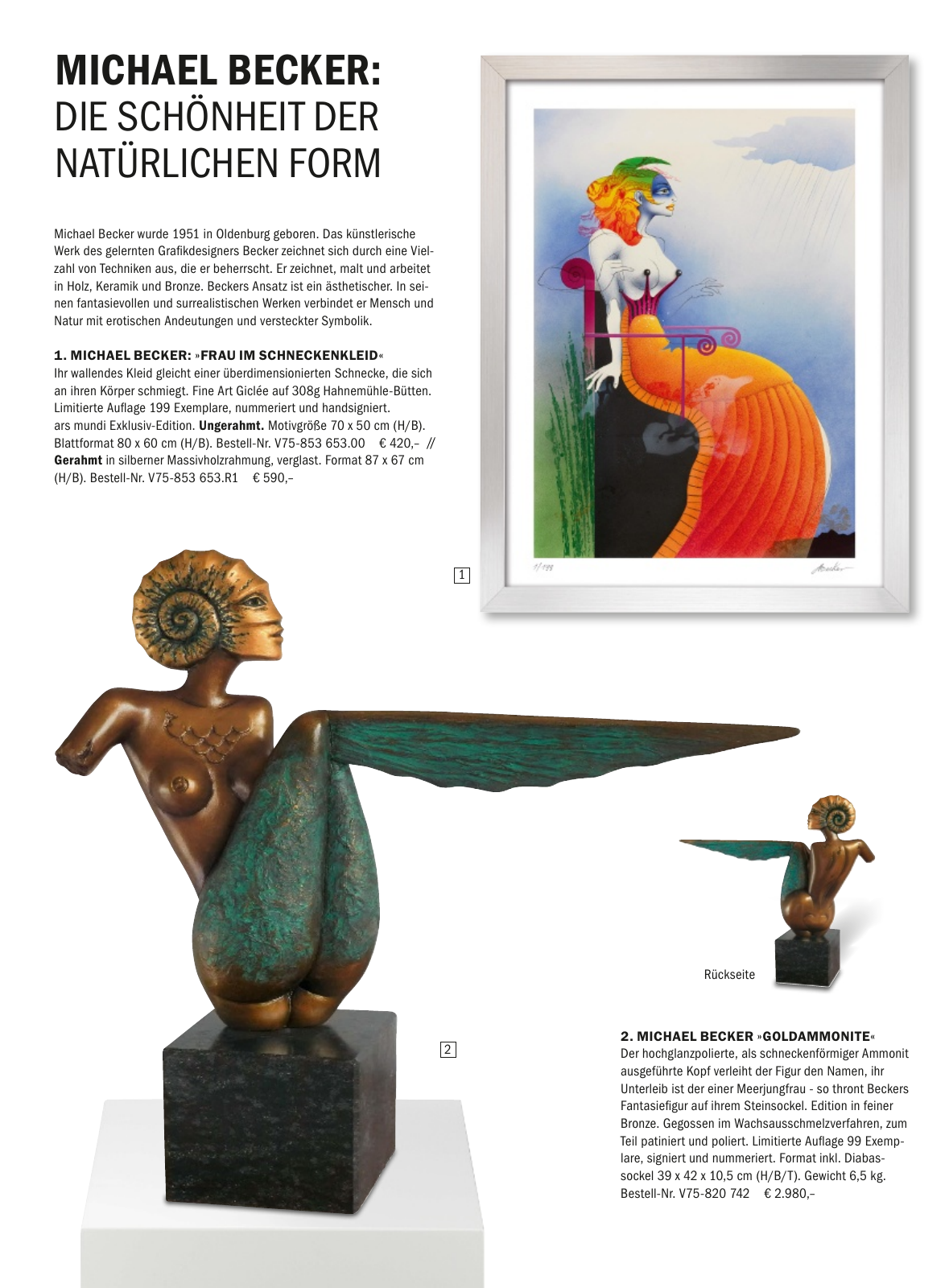 Vorschau ars mundi Kunstkatalog Sommer 2017 Seite 38