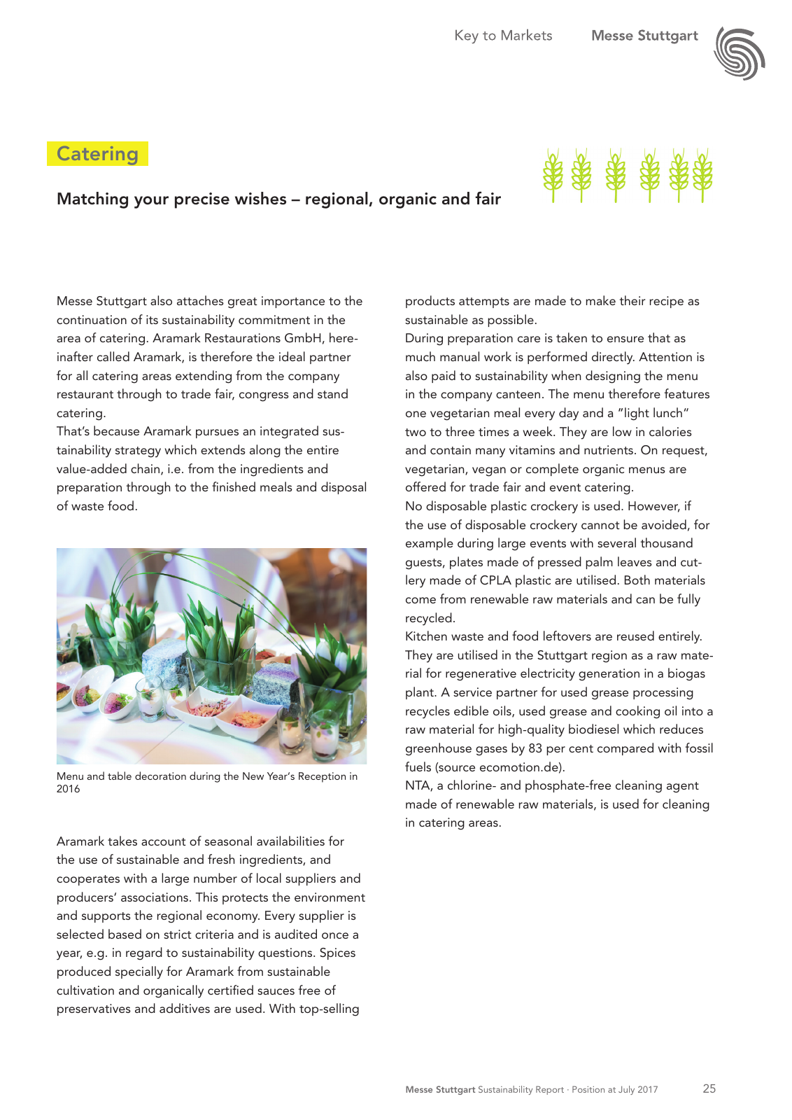 Vorschau Messe Stuttgart Sustainability Report Seite 25