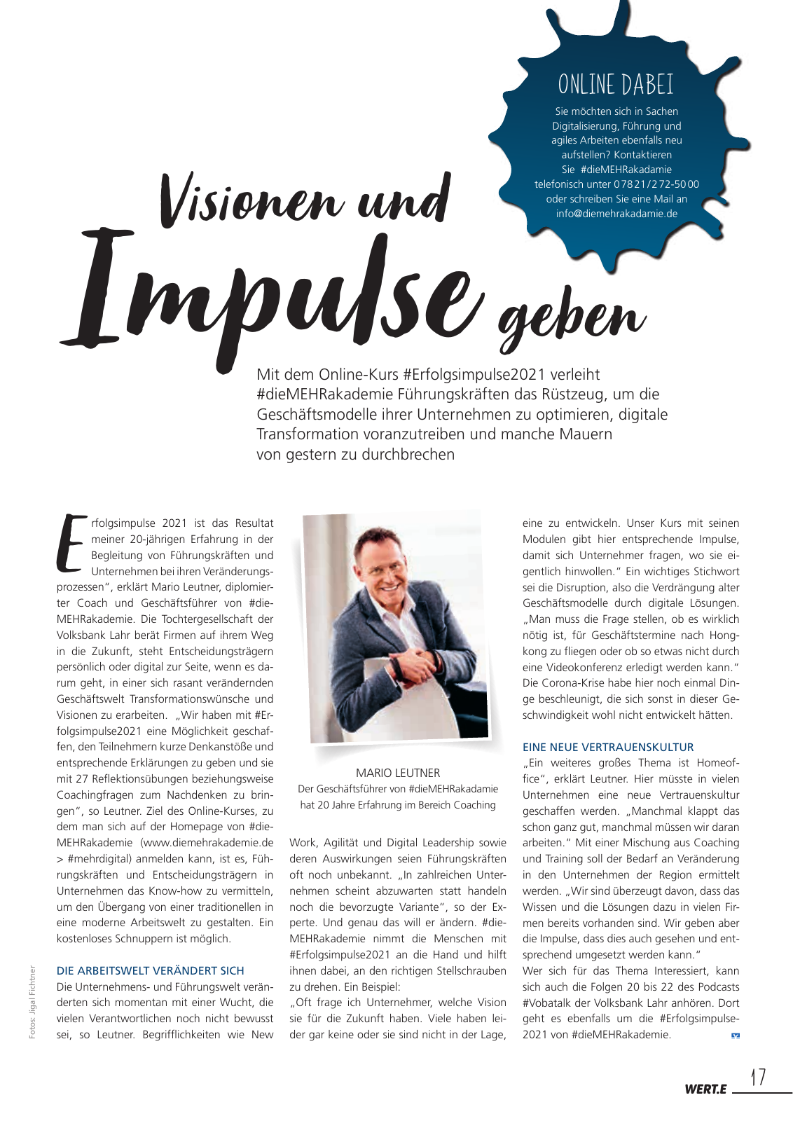 Vorschau Wert.e - Ausgabe 5 Seite 17