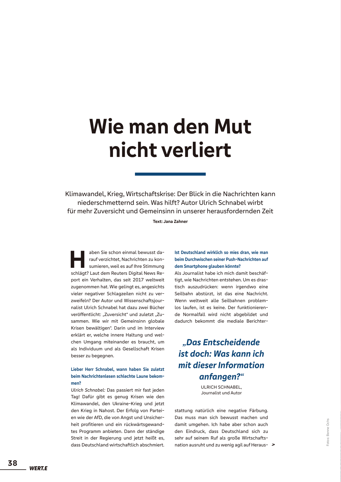 Vorschau Wert.e - Ausgabe 10 Seite 38