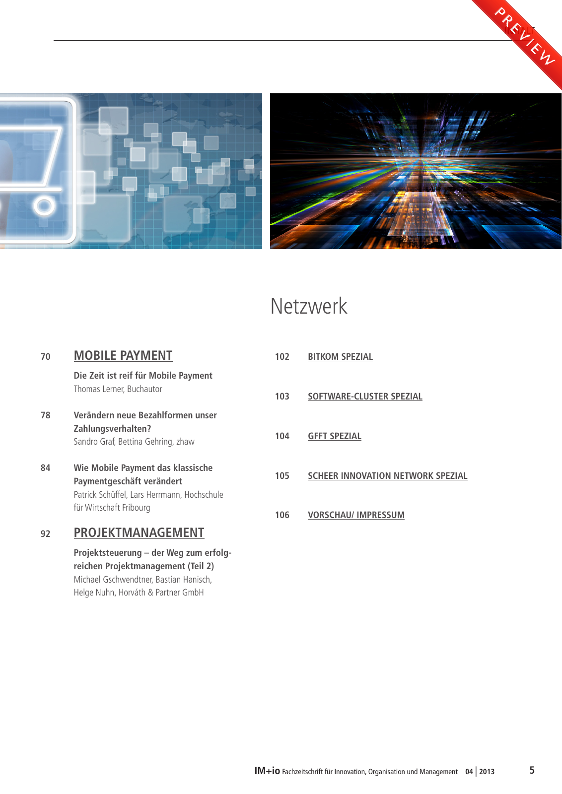 Vorschau IM+io Aktuelle Leseprobe (Heft 3 - 2013) DE Seite 5