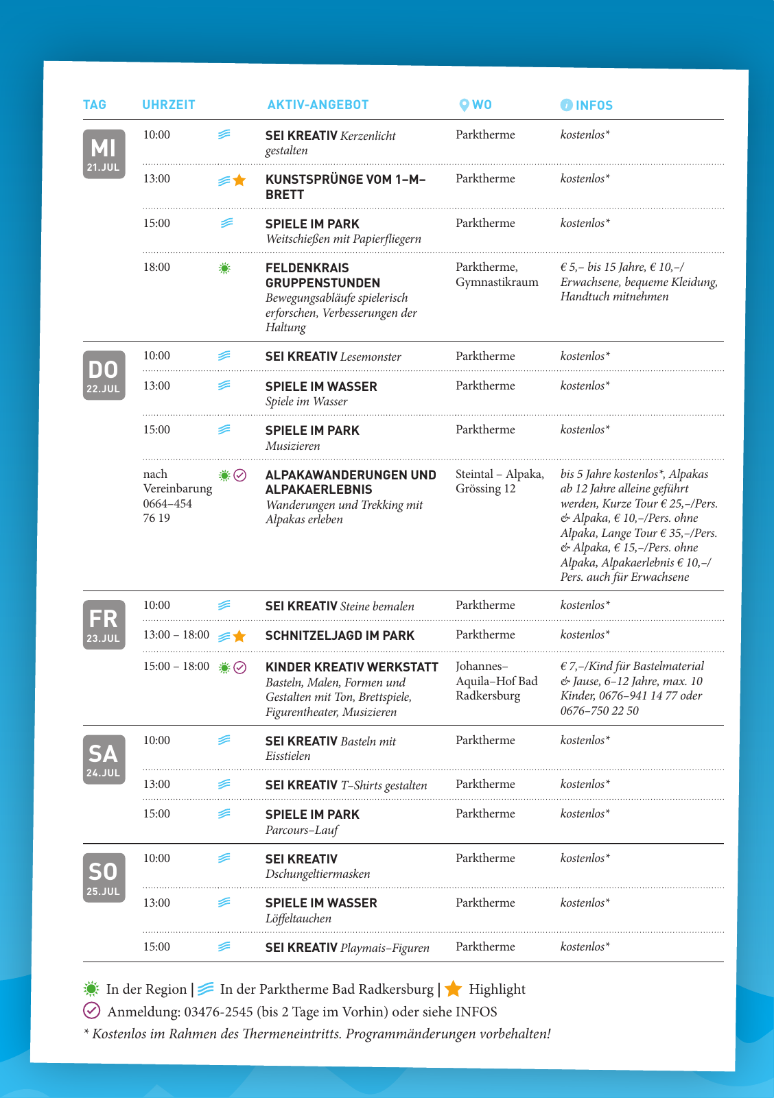 Vorschau VOLL COOL - Sommerferienprogramm Seite 12
