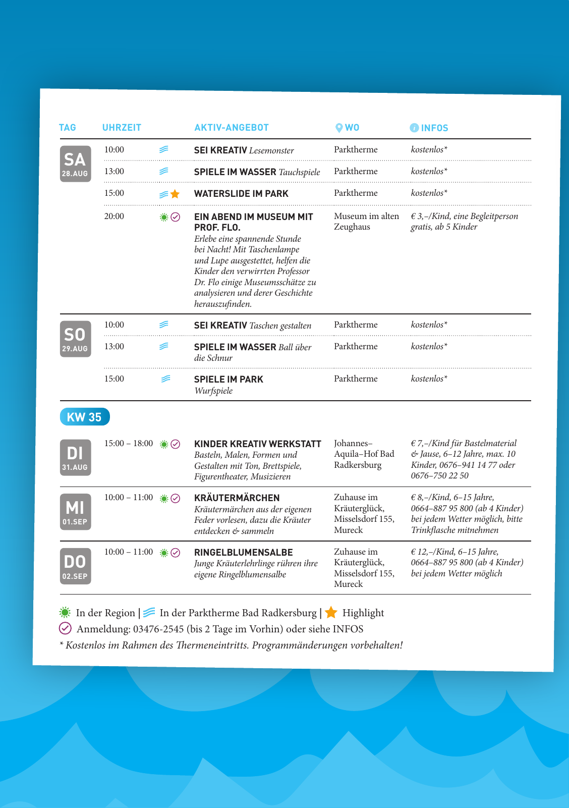 Vorschau VOLL COOL - Sommerferienprogramm Seite 22