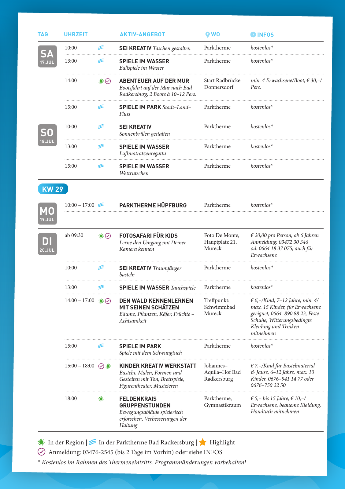 Vorschau VOLL COOL - Sommerferienprogramm Seite 11