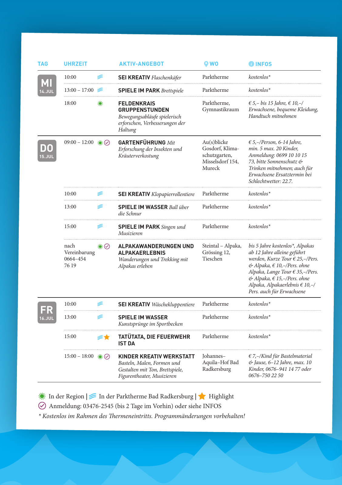 Vorschau VOLL COOL - Sommerferienprogramm Seite 10