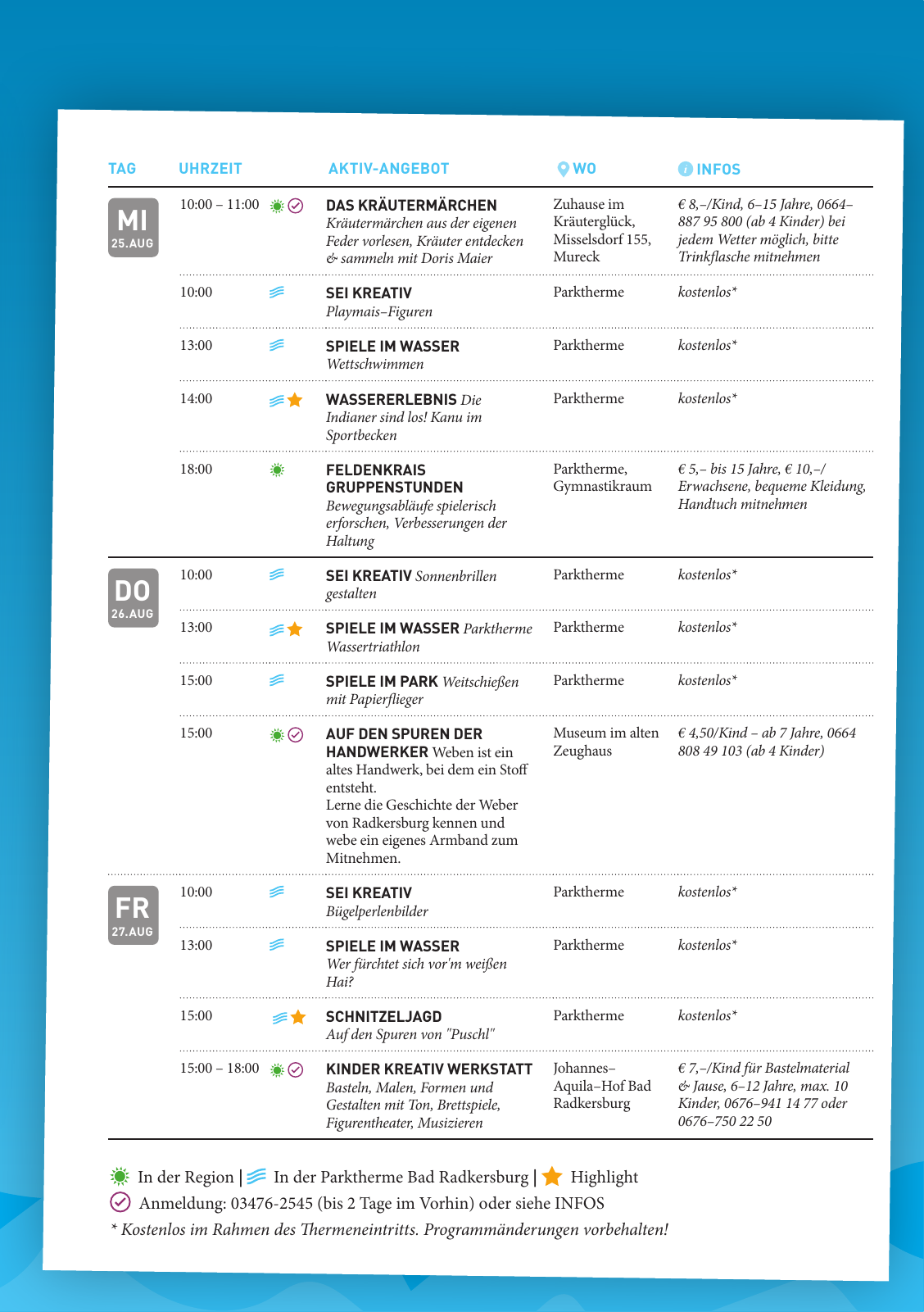 Vorschau VOLL COOL - Sommerferienprogramm Seite 21