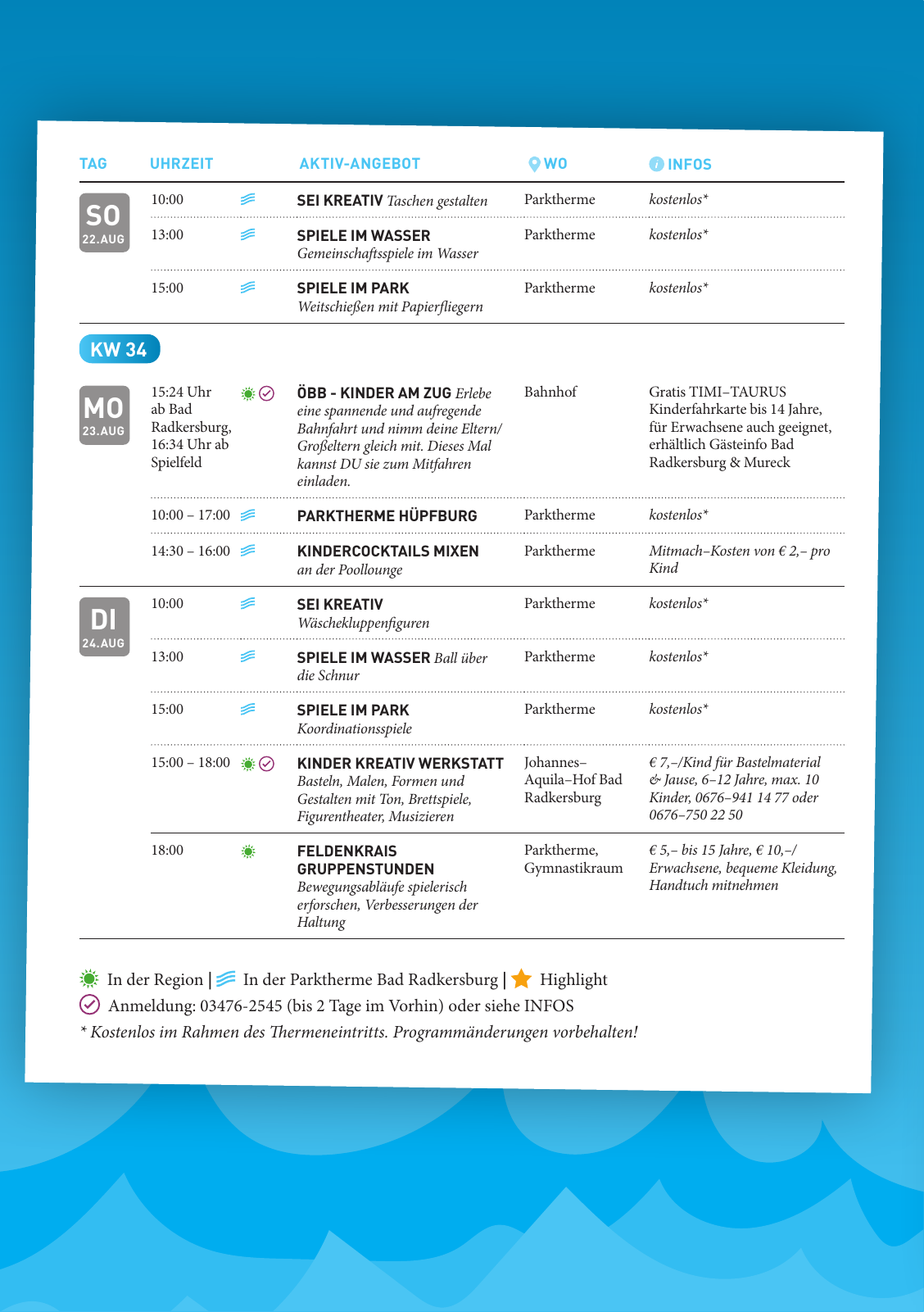Vorschau VOLL COOL - Sommerferienprogramm Seite 20