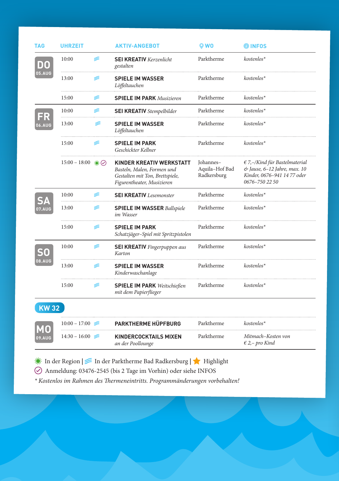 Vorschau VOLL COOL - Sommerferienprogramm Seite 16
