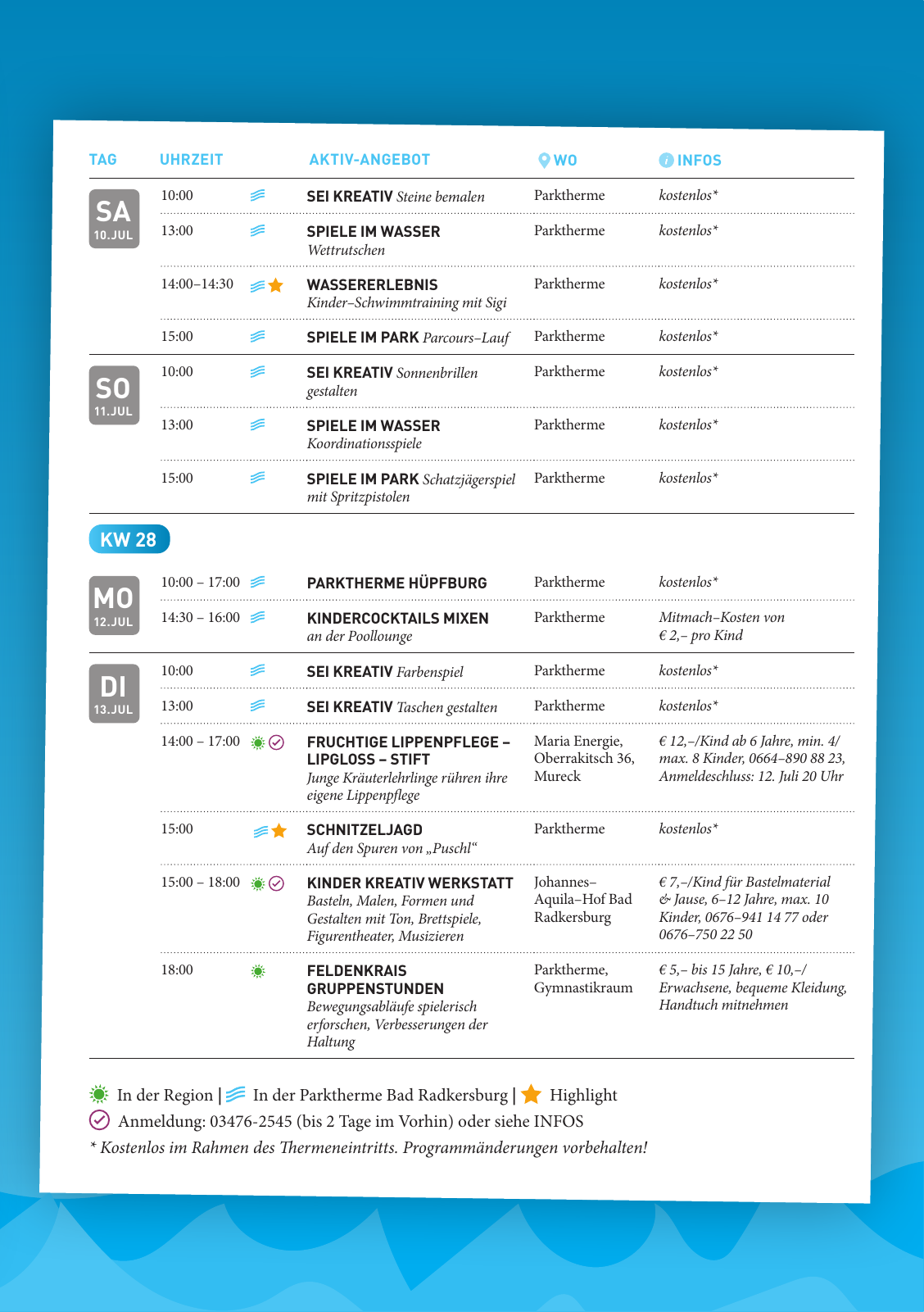 Vorschau VOLL COOL - Sommerferienprogramm Seite 9