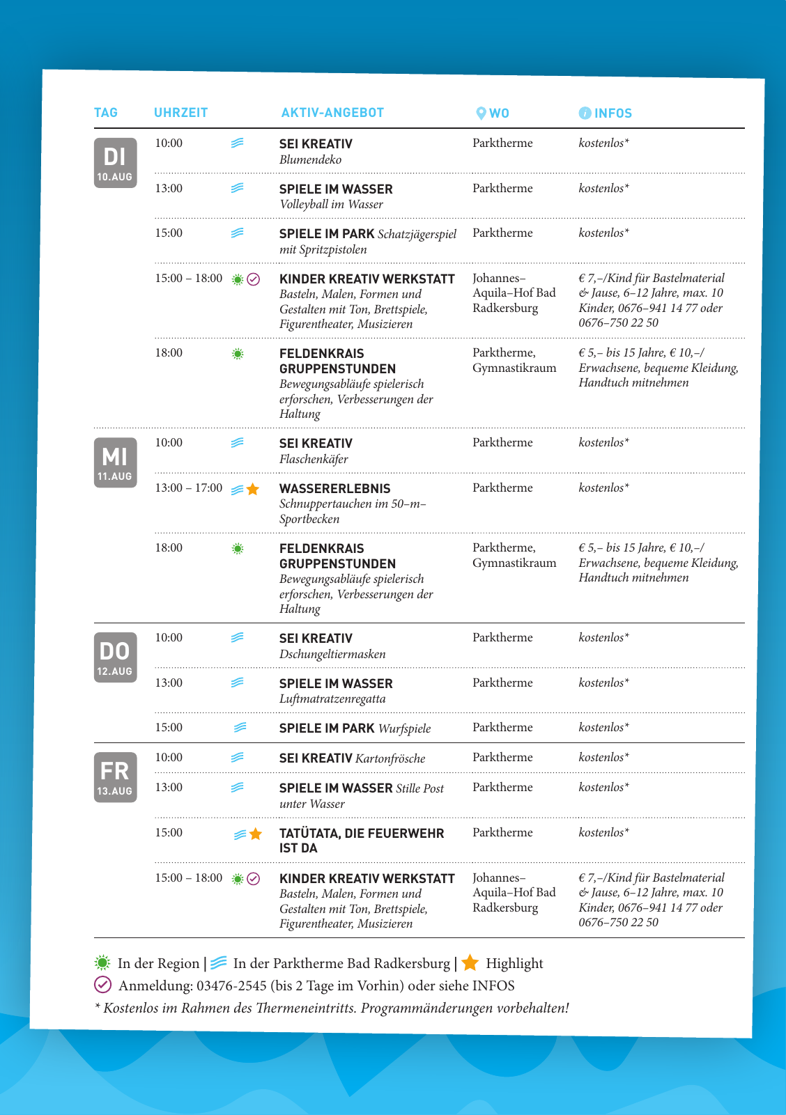 Vorschau VOLL COOL - Sommerferienprogramm Seite 17