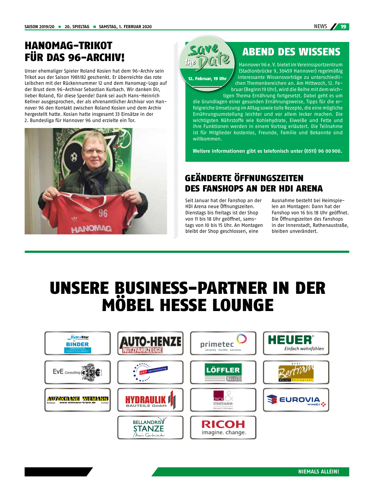 Vorschau 96-DieZeitung-20-2019/20 Seite 19
