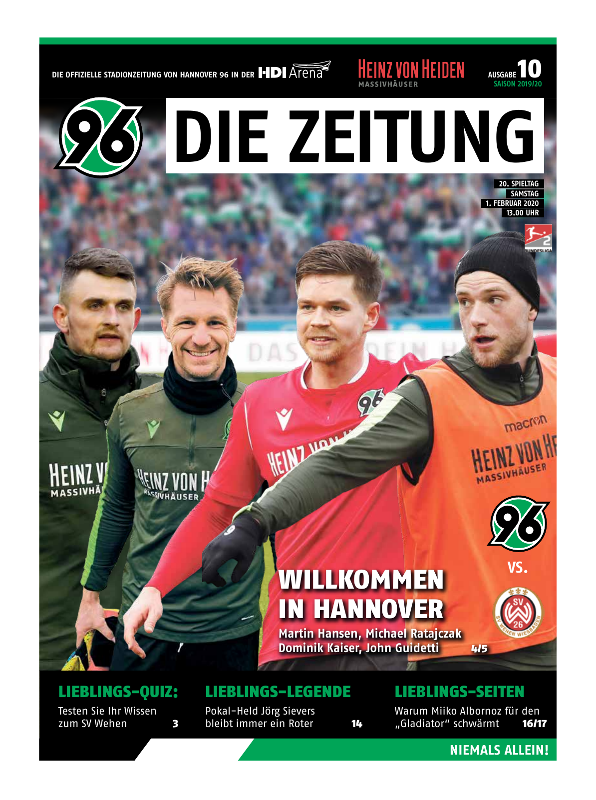 Vorschau 96-DieZeitung-20-2019/20 Seite 1