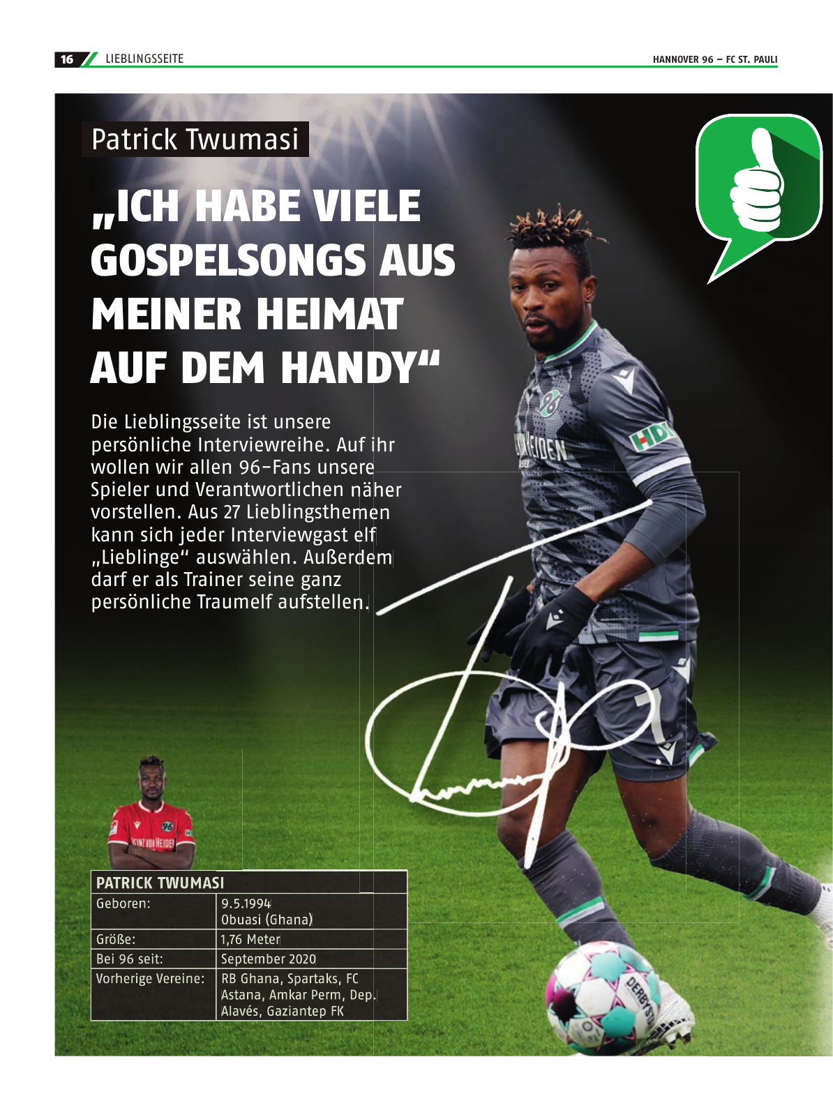 Vorschau 96-Die-Zeitung-16-2021 Seite 16