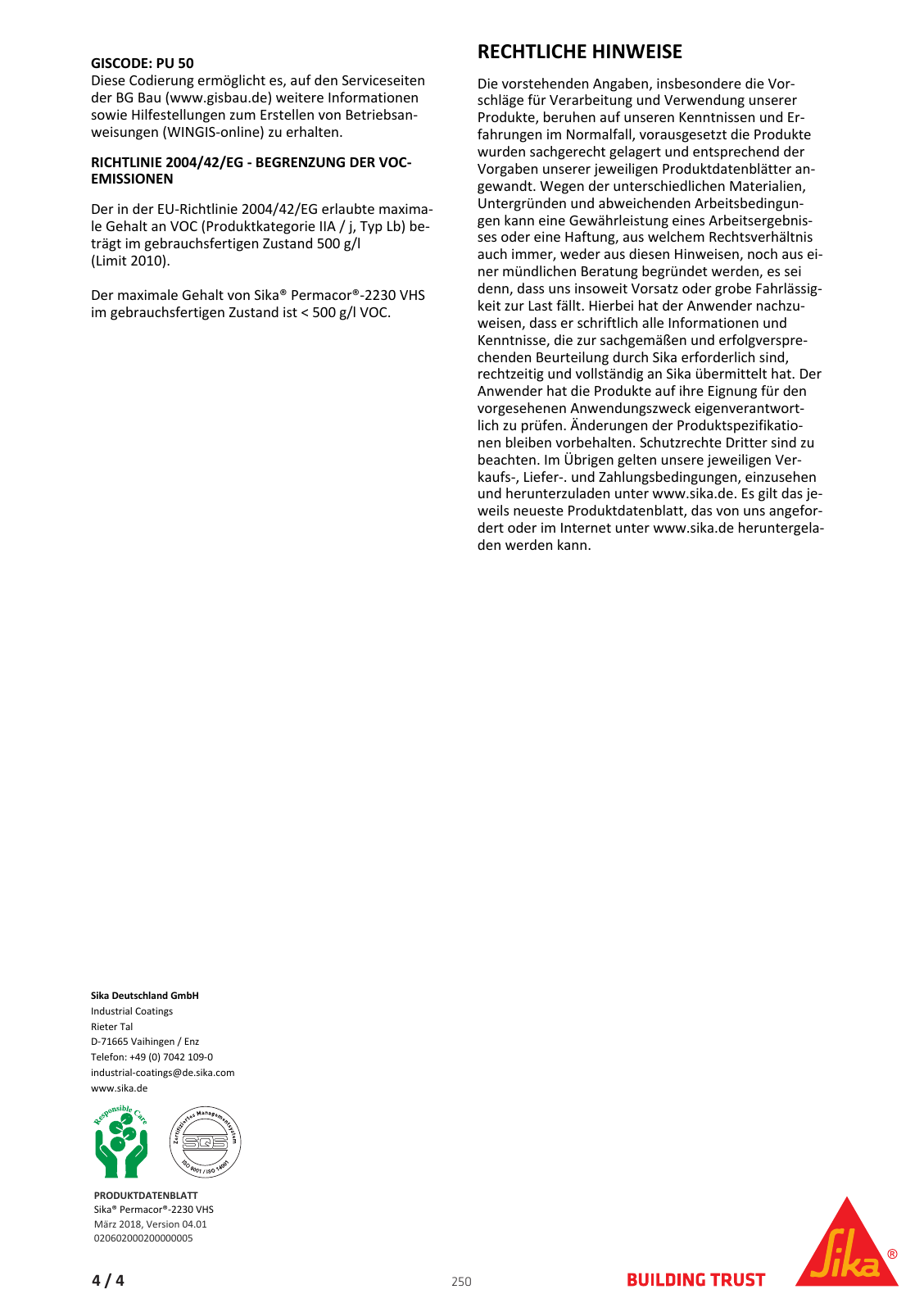 Vorschau Sika_Korrosionsschutz_und_Brandschutz_Band1 Seite 250
