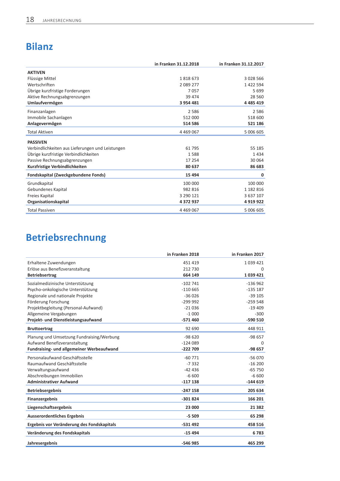 Vorschau Jahresbericht 2018 Seite 18