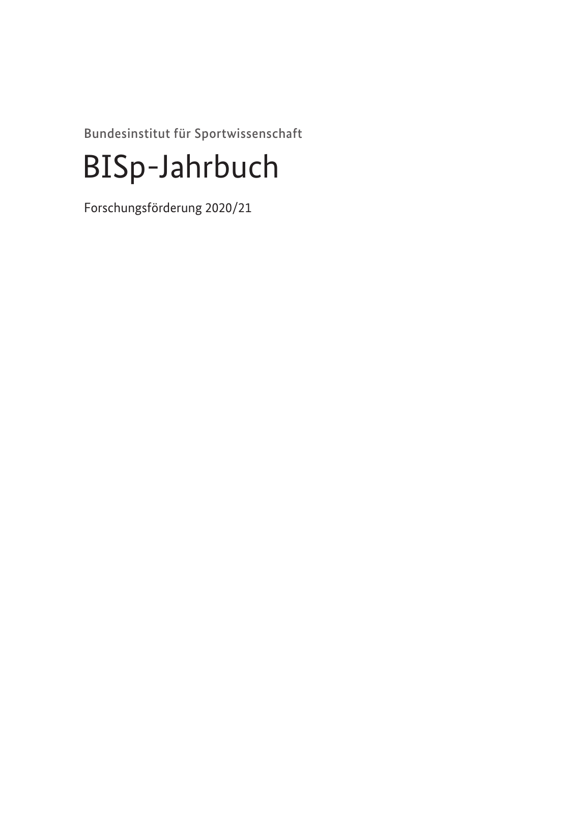 Vorschau BISp-Jahrbuch 2020/21 Seite 3