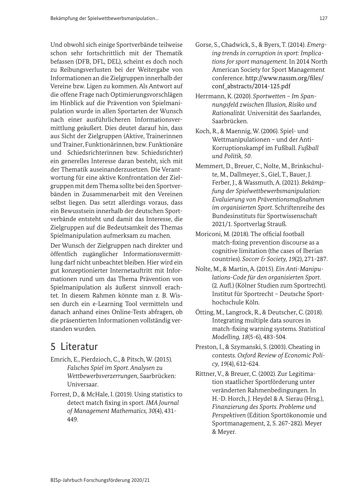 Vorschau BISp-Jahrbuch 2020/21 Seite 129